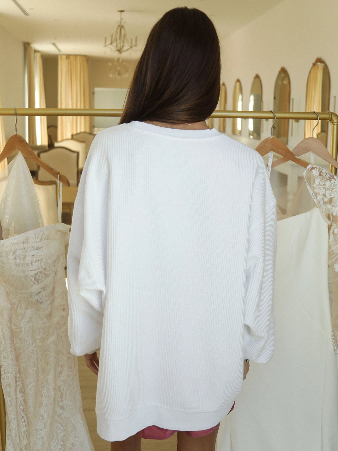 'HERE COMES THE BRIDE' CORDED CREW