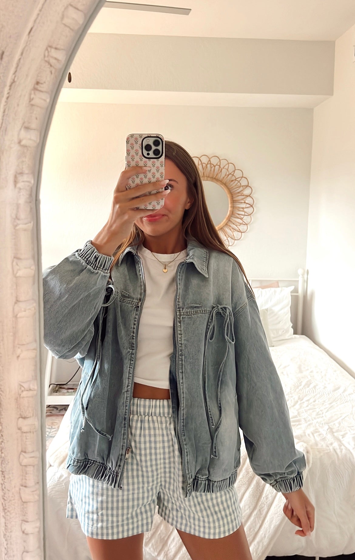 DENIM RIBBON JACKET