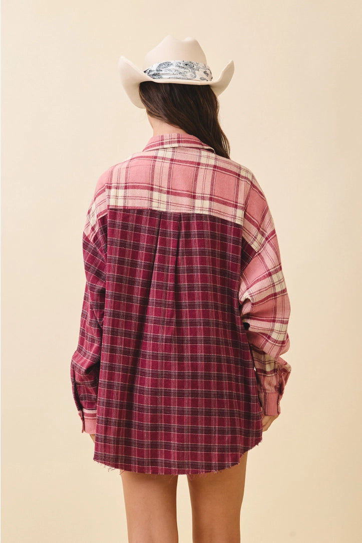 PARKER FLANNEL - CRANBERRY