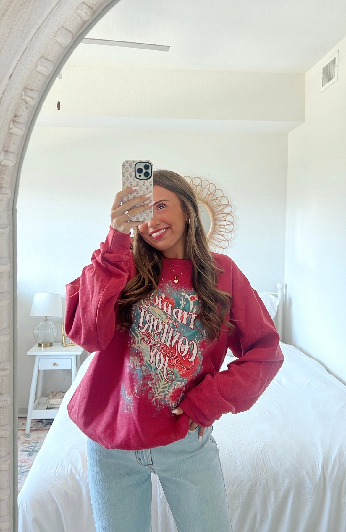 TIDINGS OF COMFORT & JOY CREWNECK