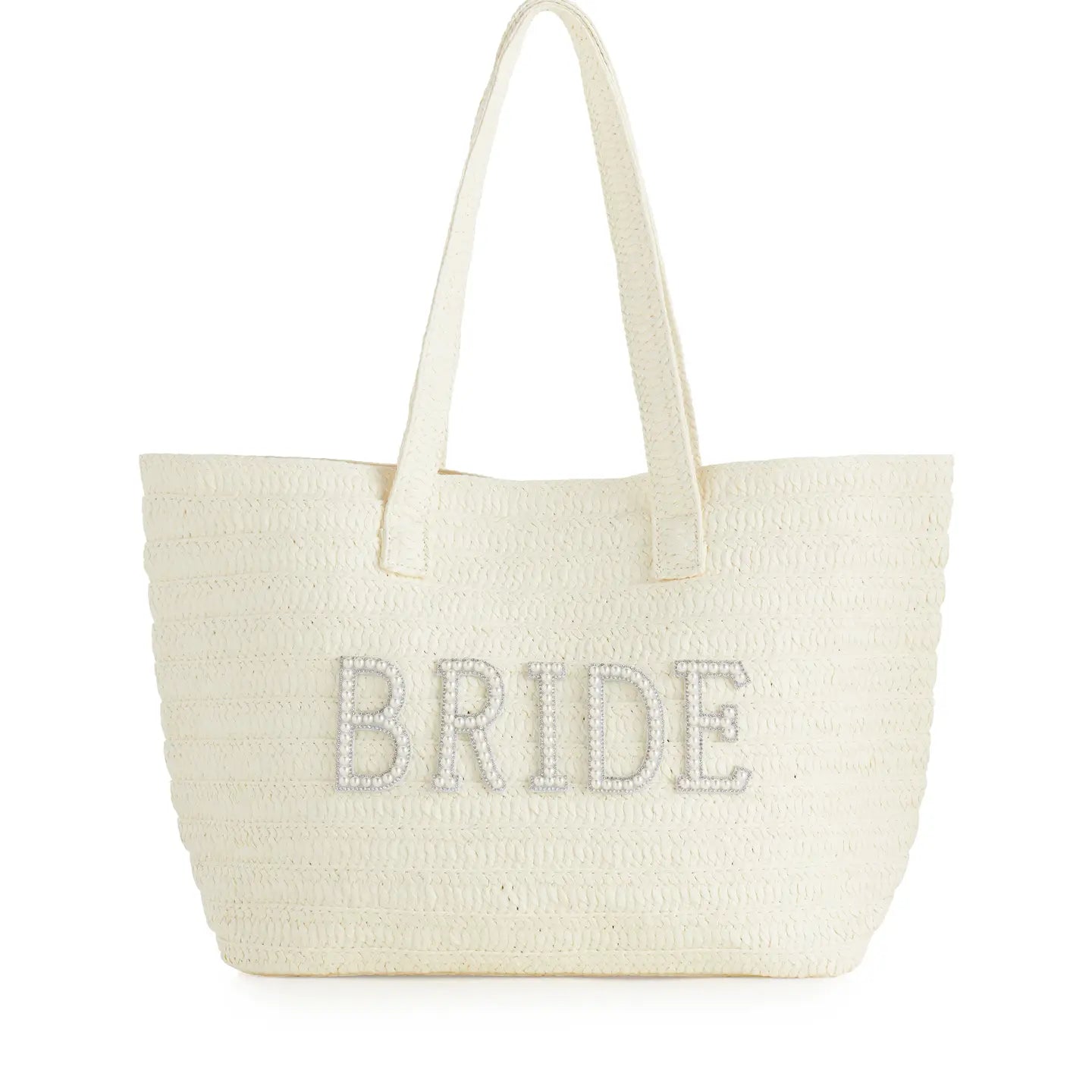 BRIDE WOVEN BEACH TOTE