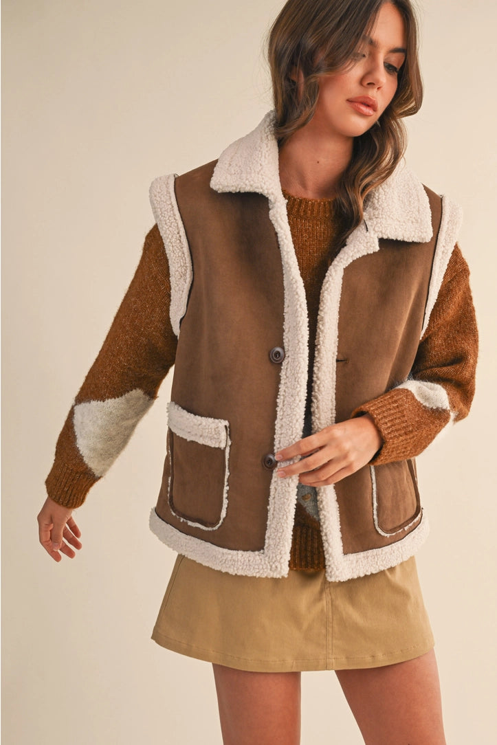 LENNOX VEST - CHESTNUT