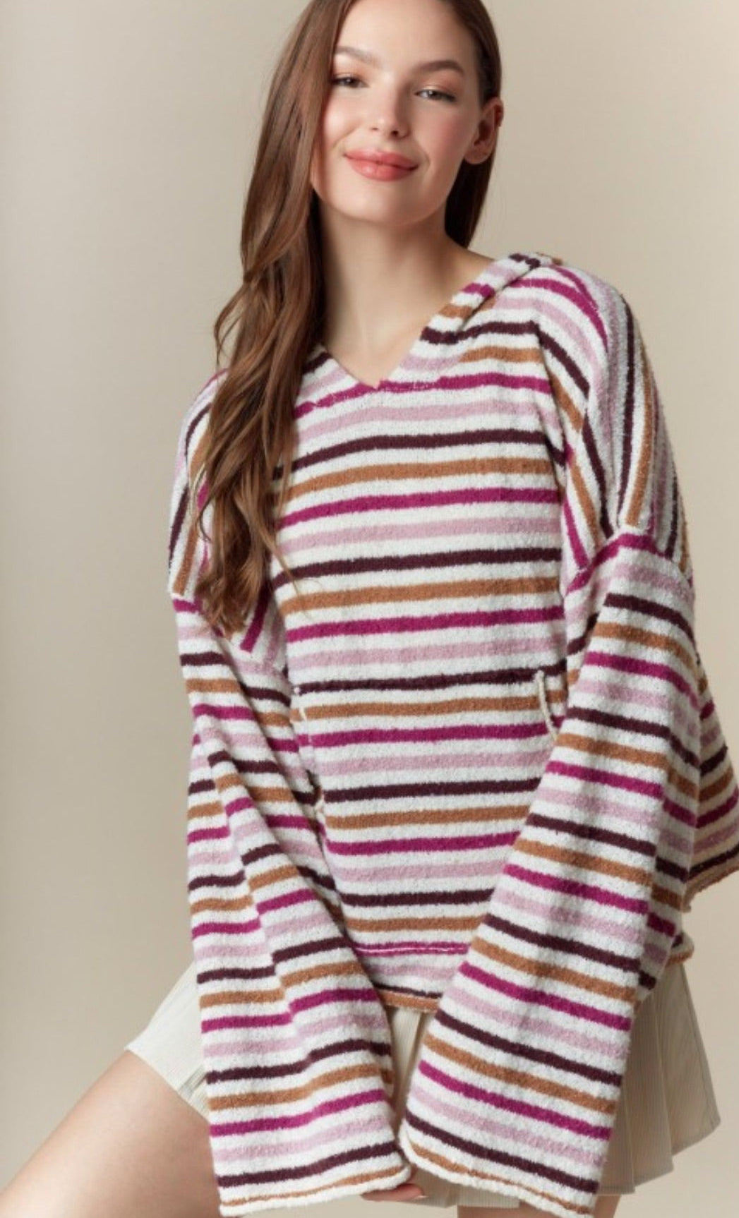 ACADIA STRIPED HOODIE