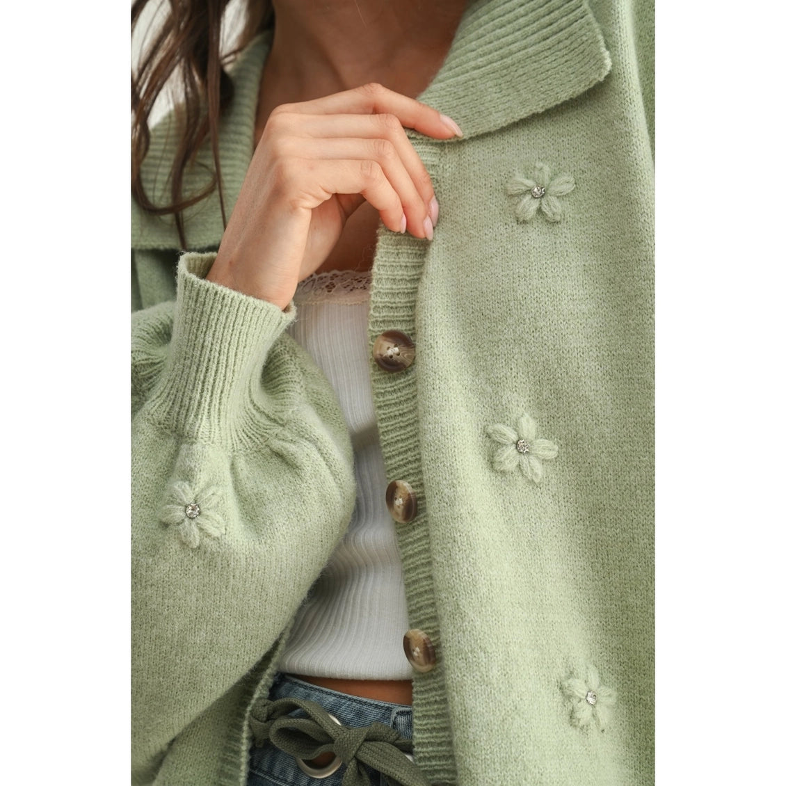 GREENHOUSE FLOWER CARDIGAN