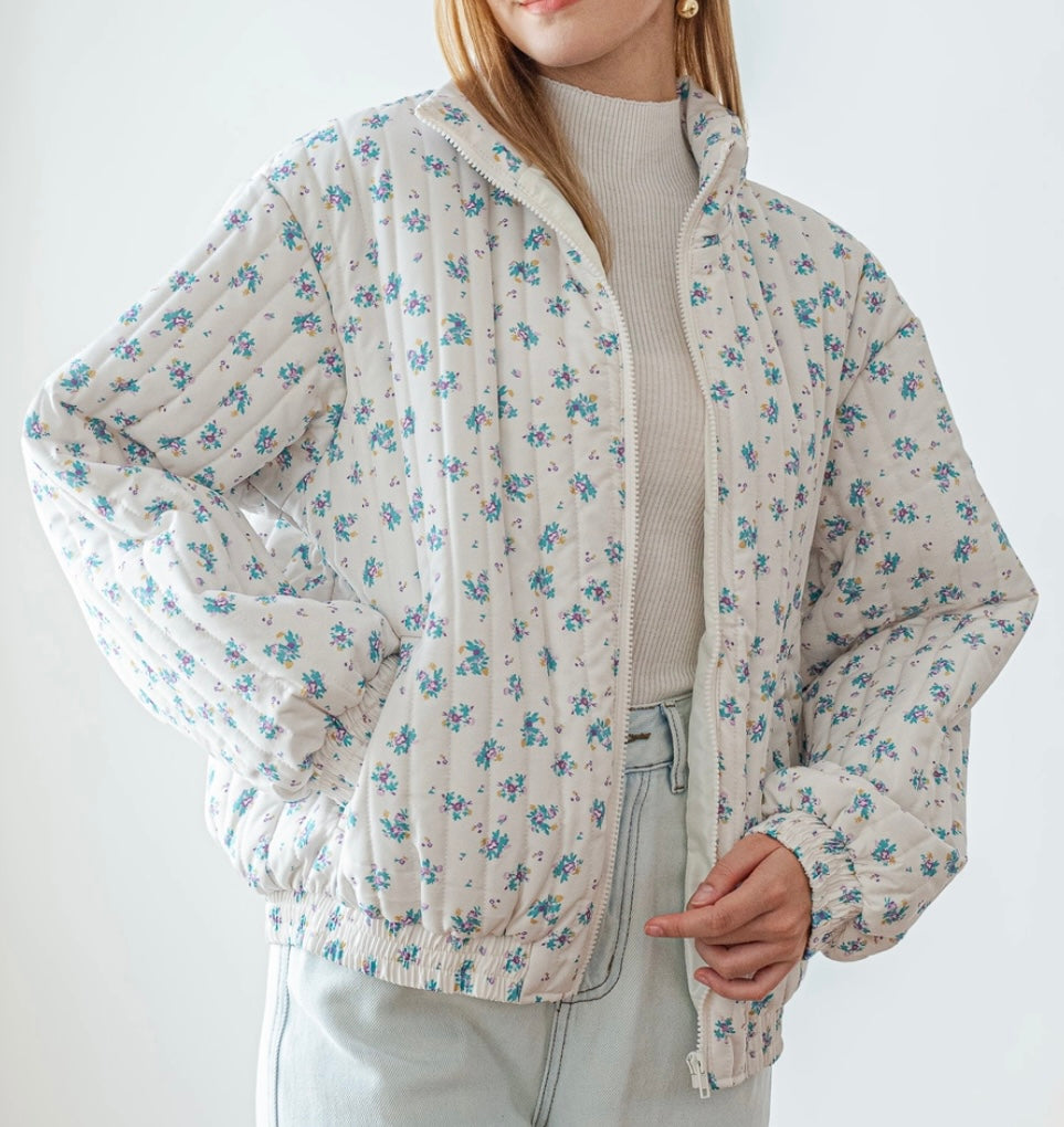 JASMINE FLORAL PUFFER