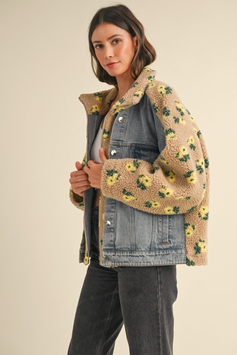BENNY SHERPA JACKET - HONEY