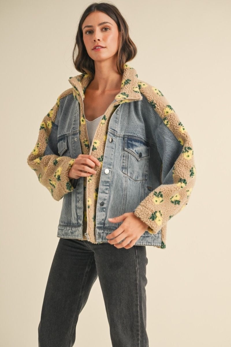 BENNY SHERPA JACKET - HONEY