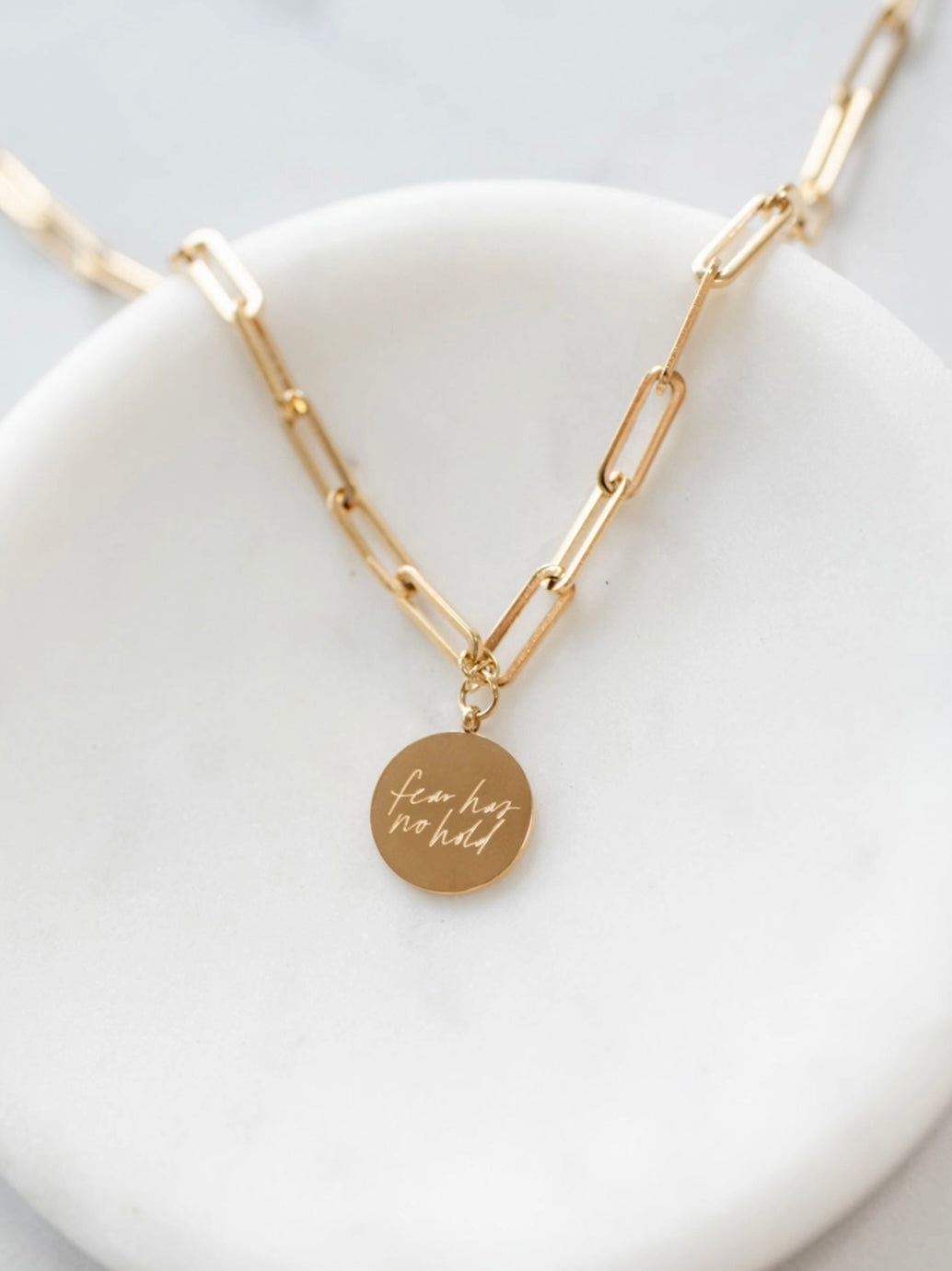 'FEAR HAS NO HOLD' NECKLACE