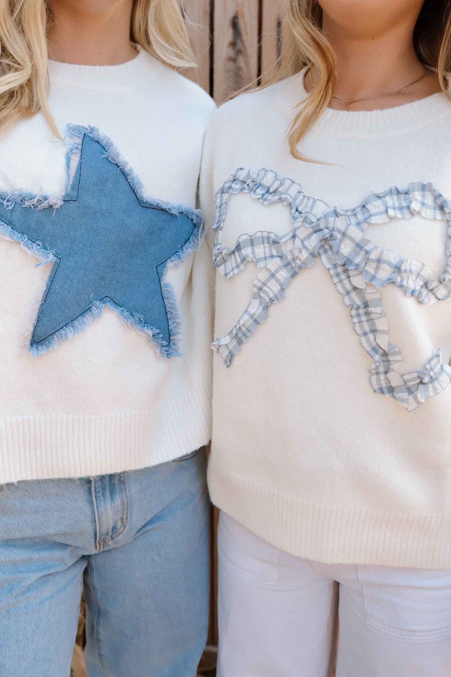STICH CREW - GINGHAM BOW