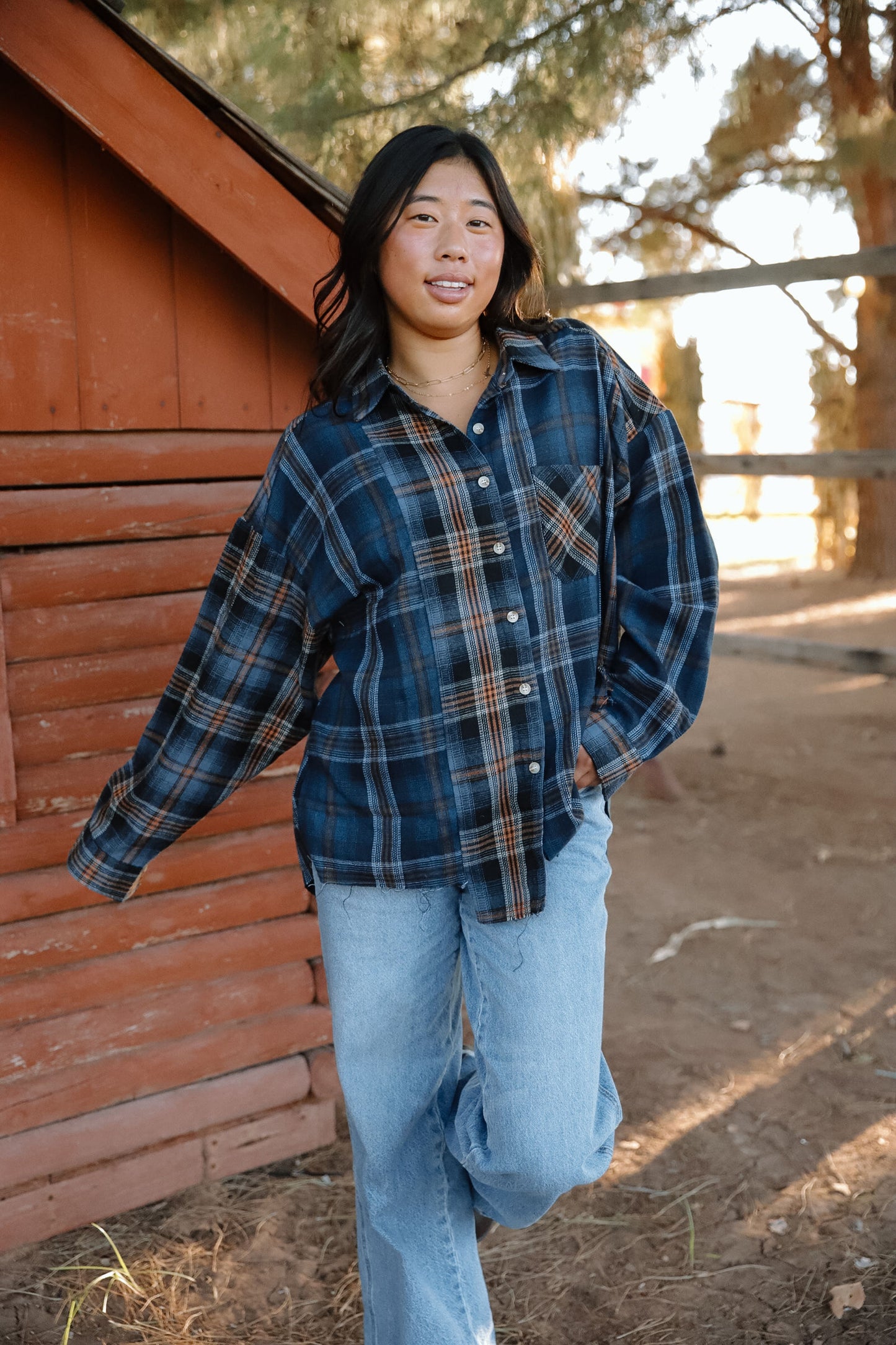 PARKER FLANNEL - MIDNIGHT BLUE