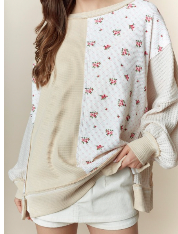 FLEURISH PATCH CREWNECK