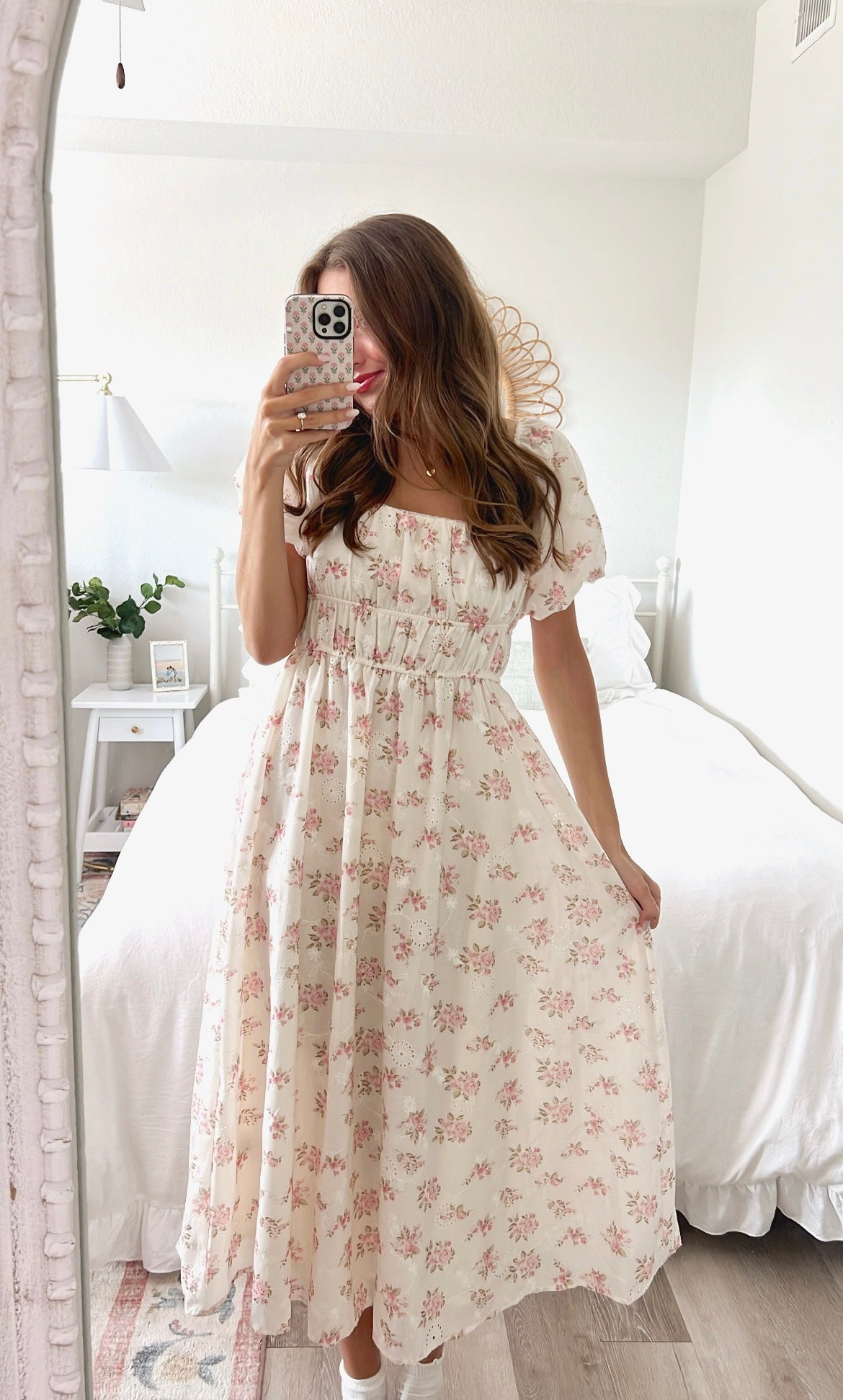 PINK EYELET MAXI