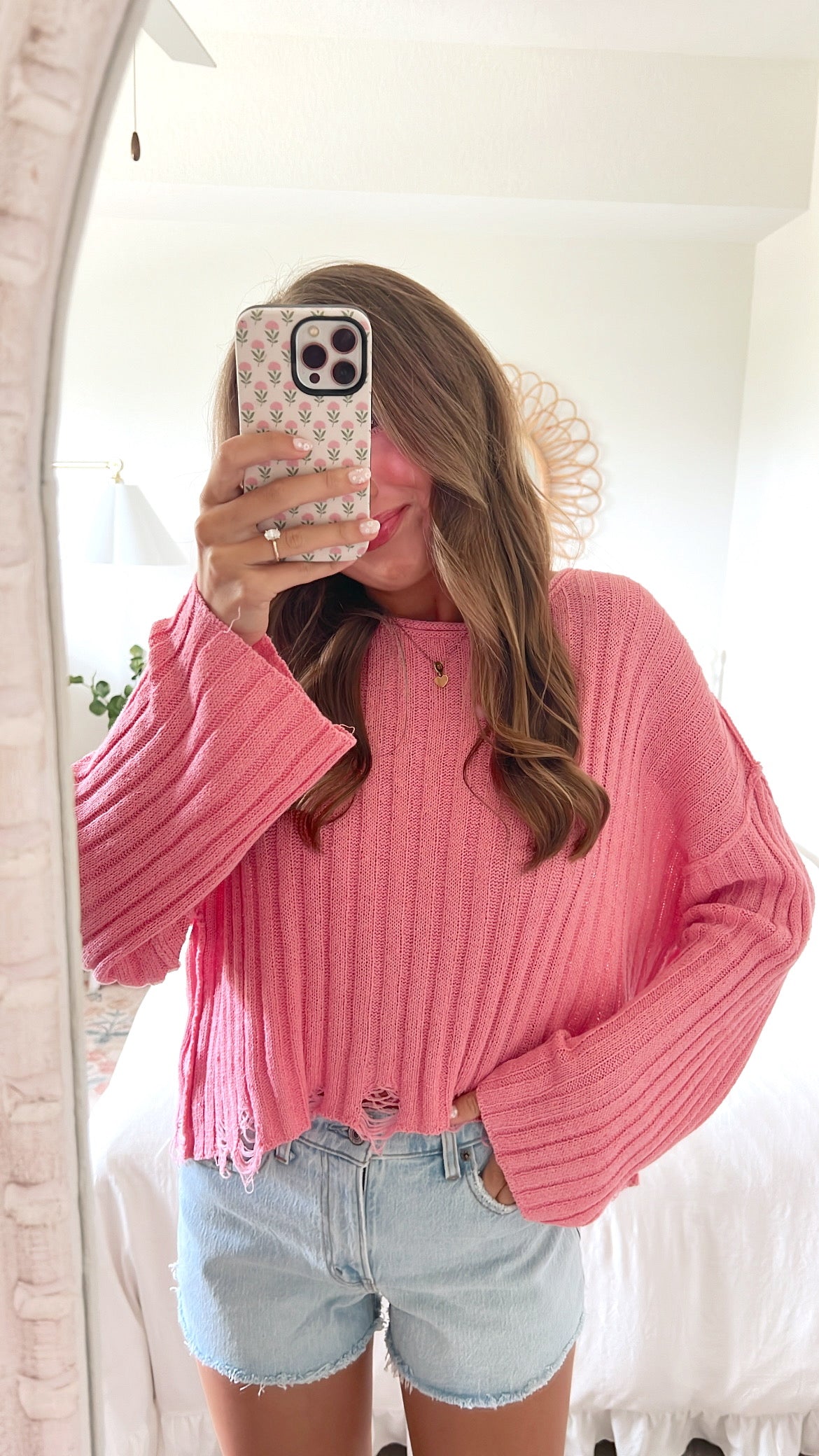 CORA BEACH KNIT - PINK