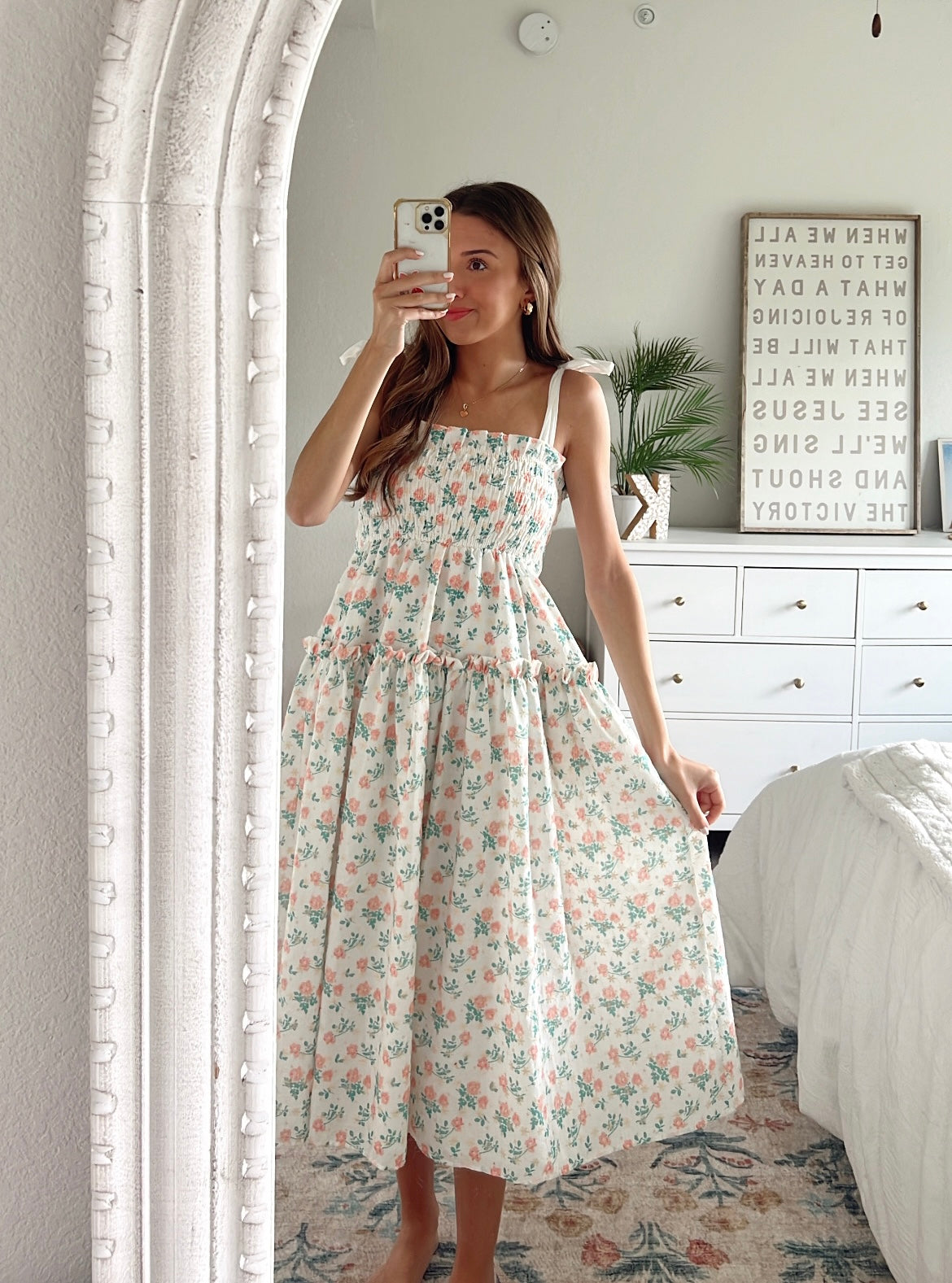 RUFFLE GARDEN MAXI DRESS