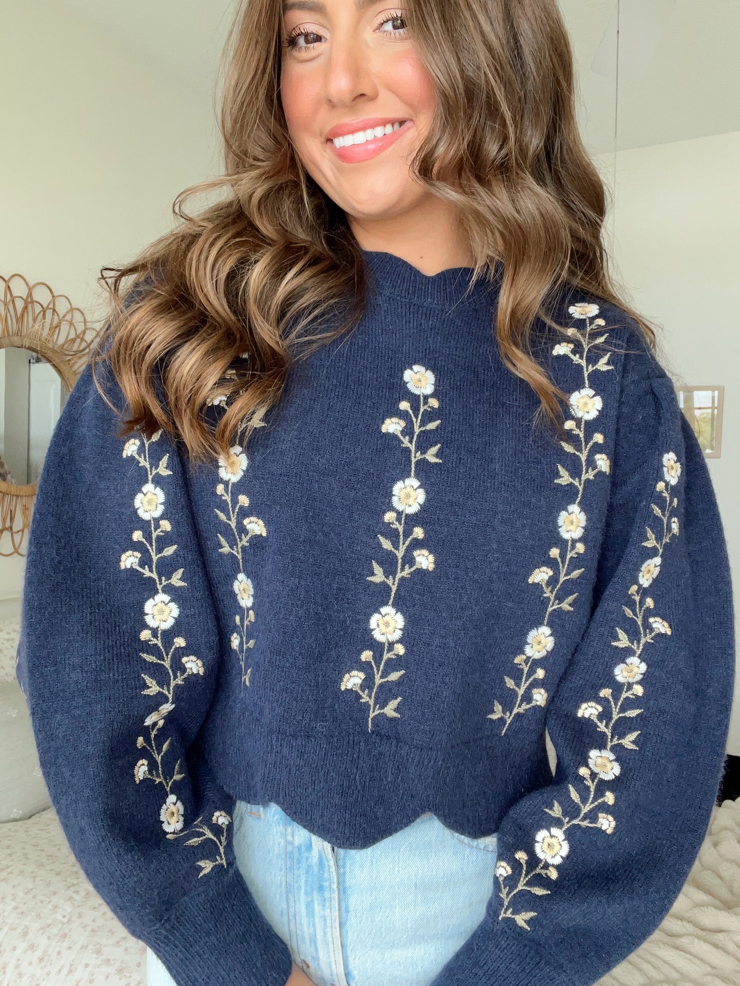 HONEY GIRL KNIT - NAVY