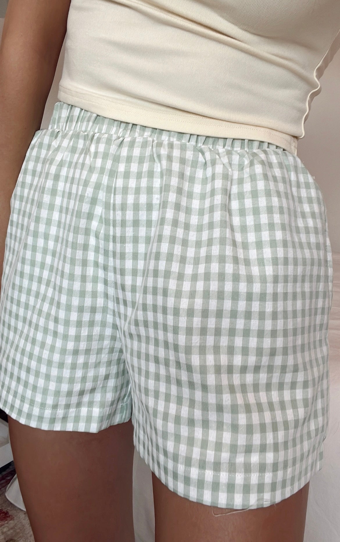 CAMI BOXER SHORTS - BLUE & SAGE