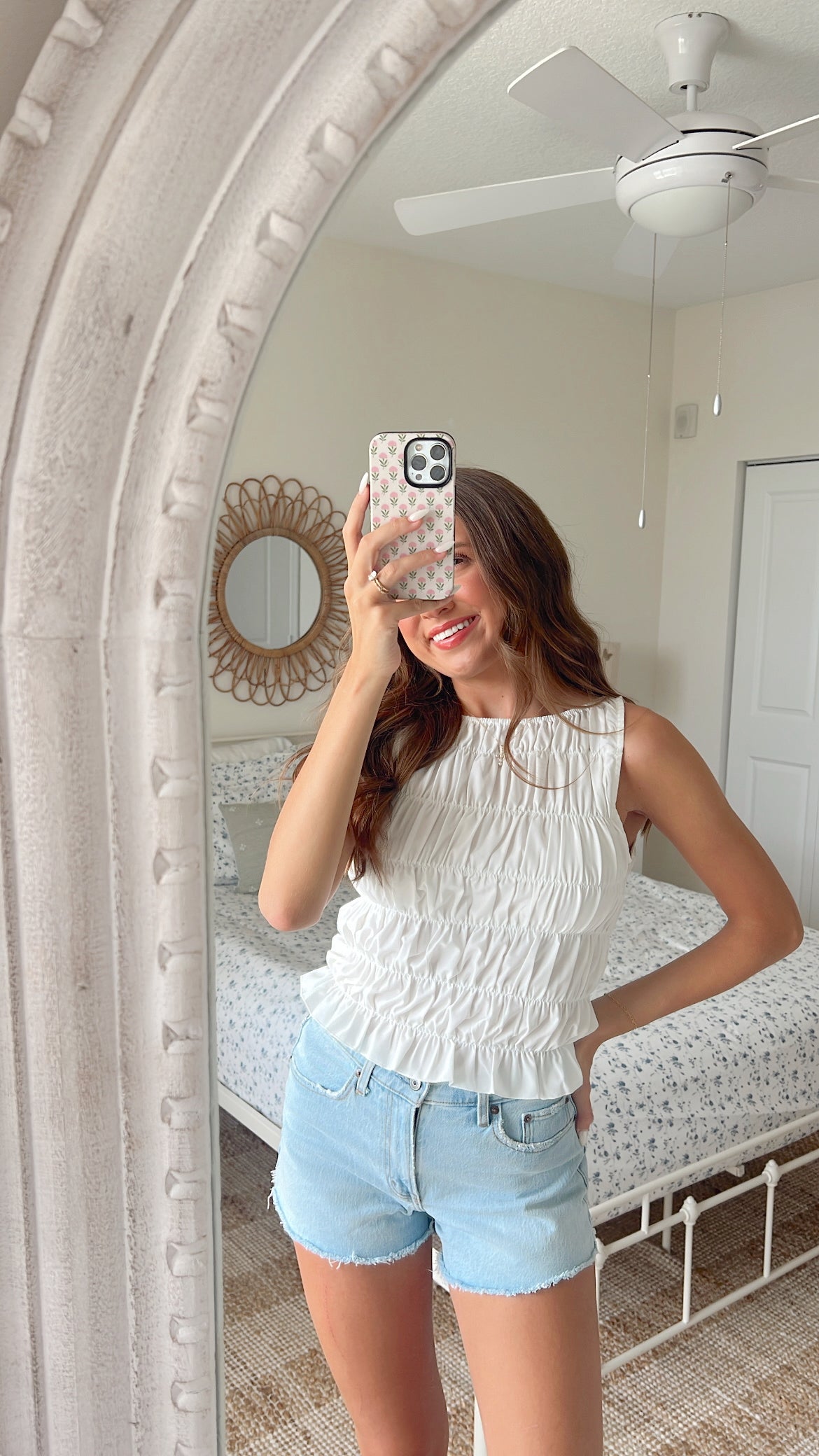 STRAWBERRY FIELDS TANK - WHITE