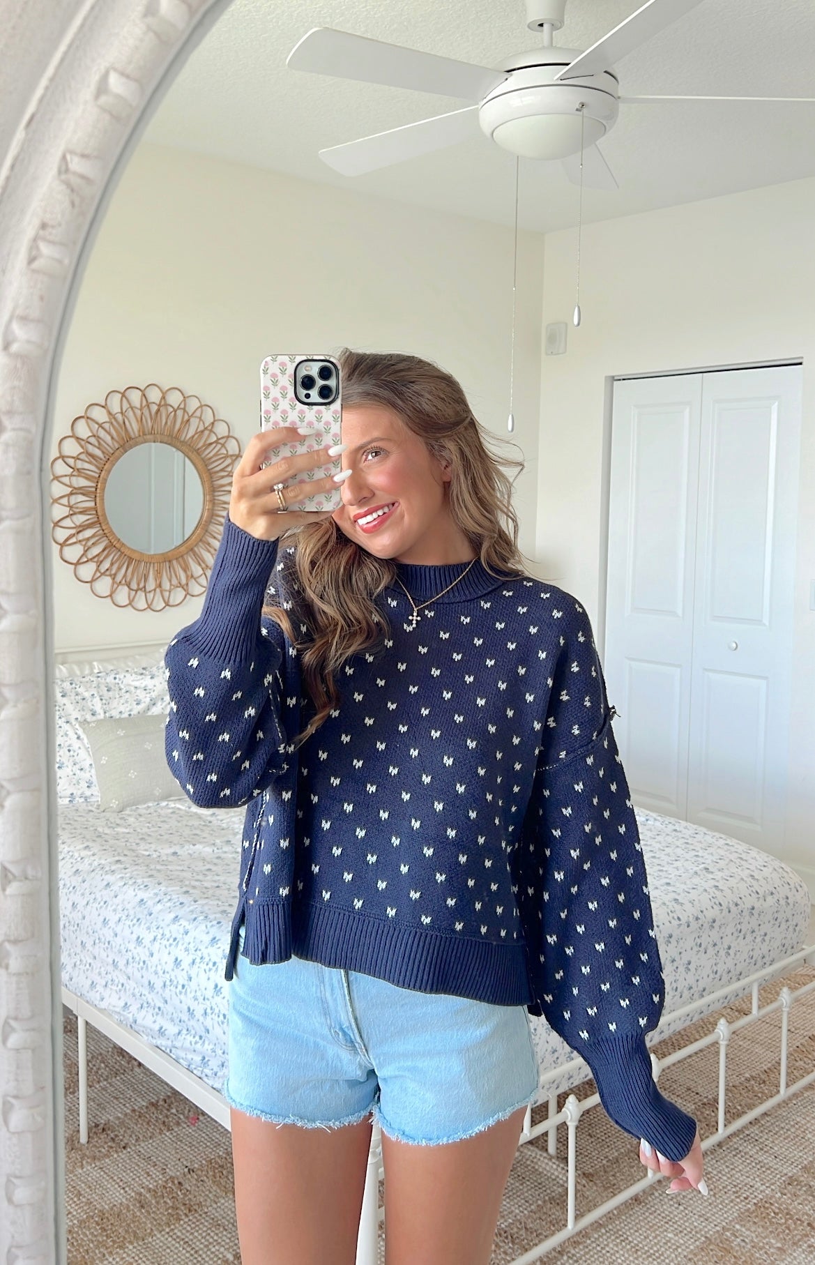AMERICA'S SWEETHEART KNIT - NAVY & IVORY