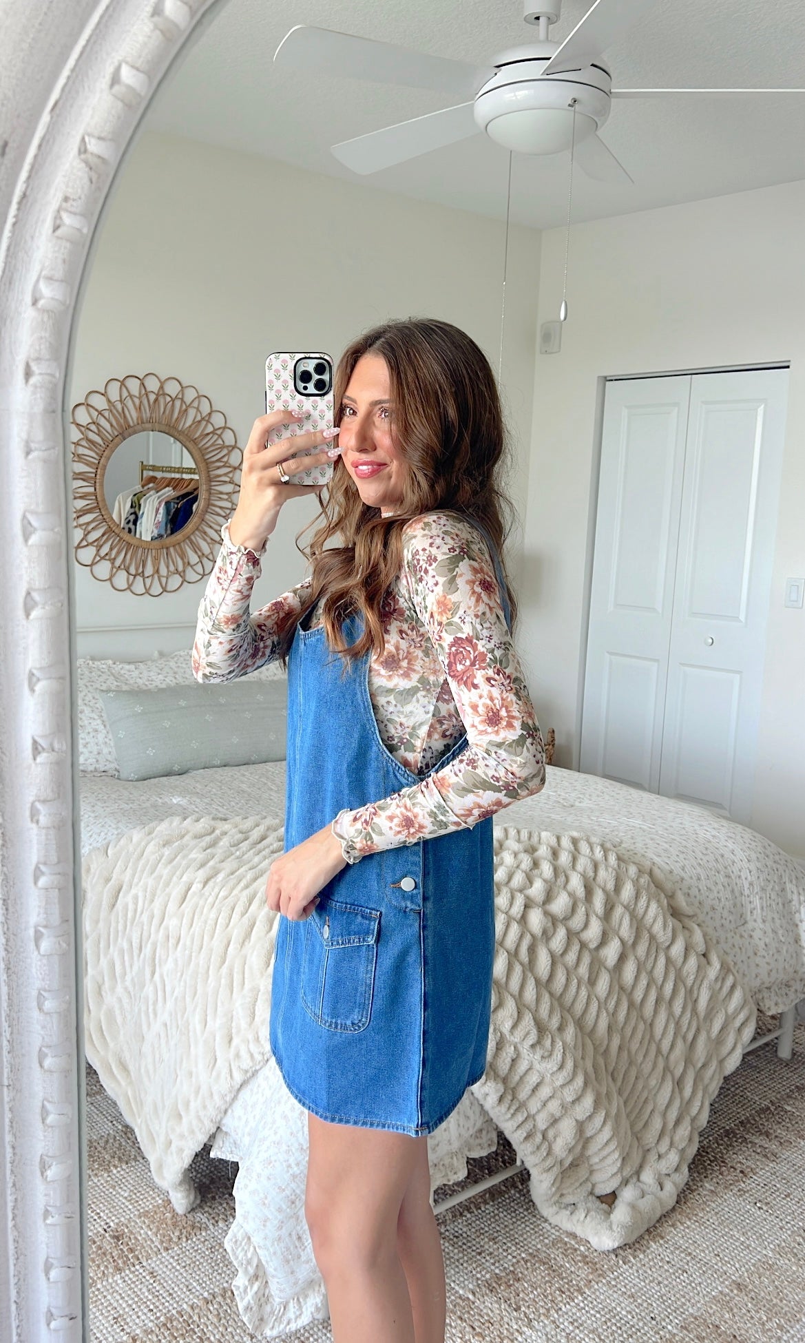 MARLEY OVERALL MINI DRESS