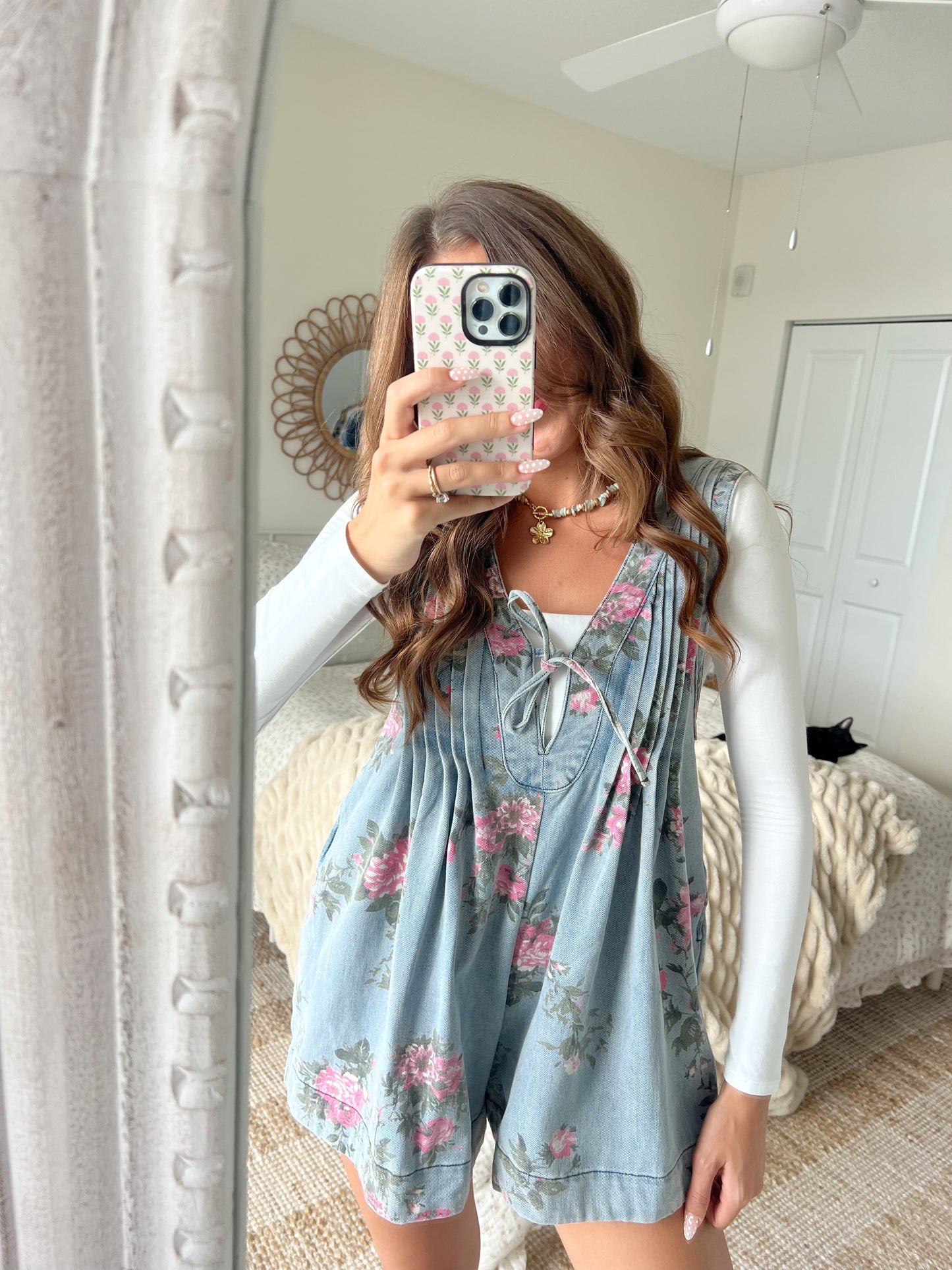 ROSIE DENIM ROMPER