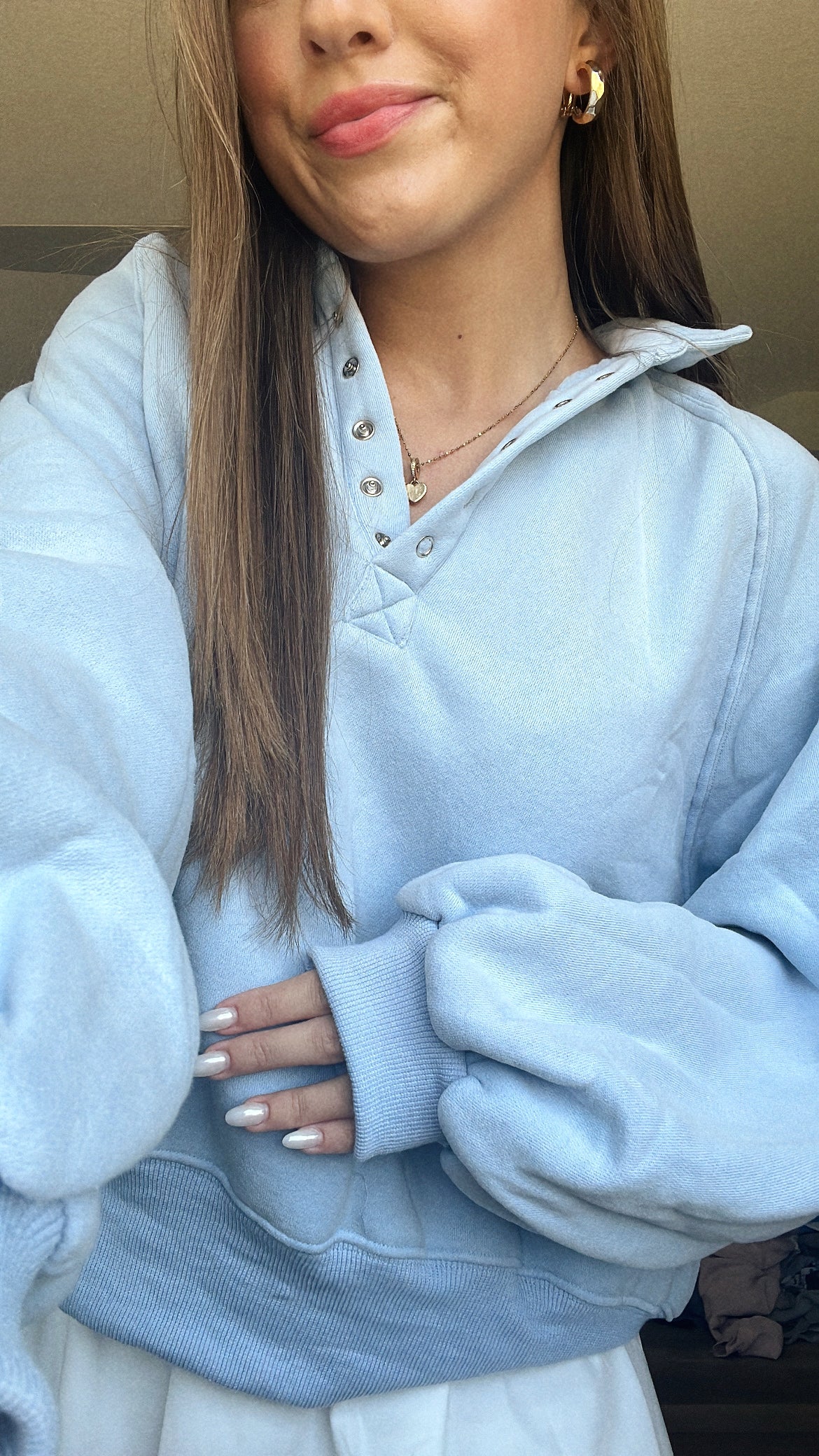SUNDAY PULLOVER - BABY BLUE