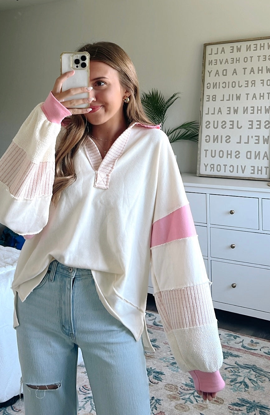 IVY CREWNECK - PINK
