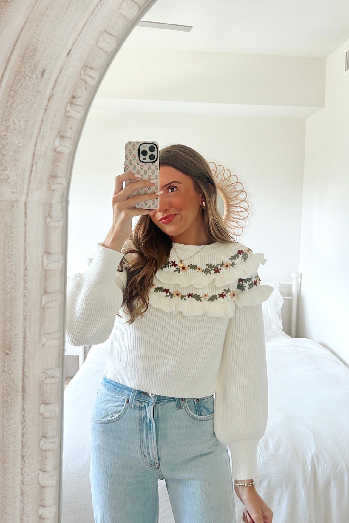 NUTMEG RUFFLE KNIT