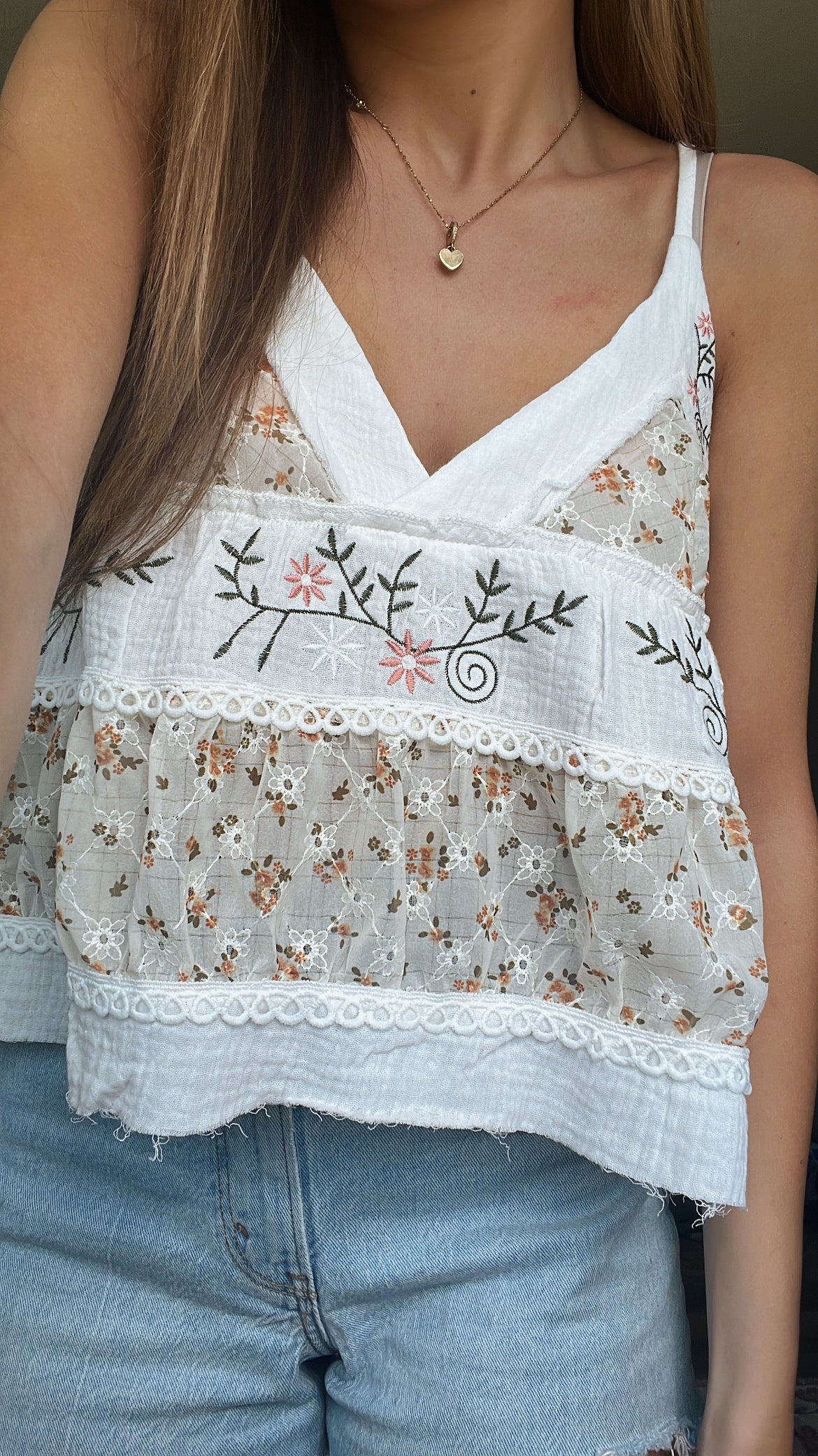 AMELIA TANK - EMBROIDERED