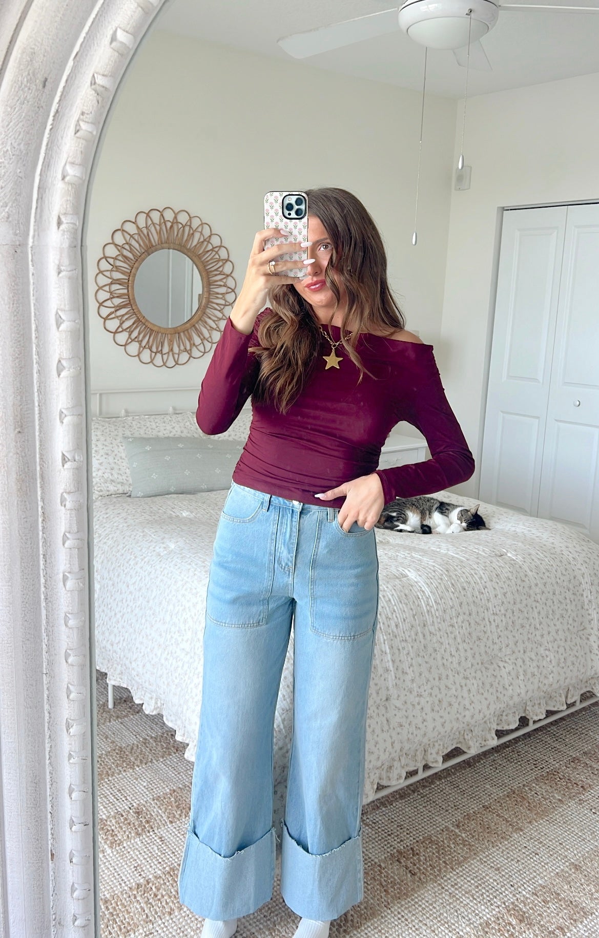 DAWN LONG SLEEVE - BURGUNDY