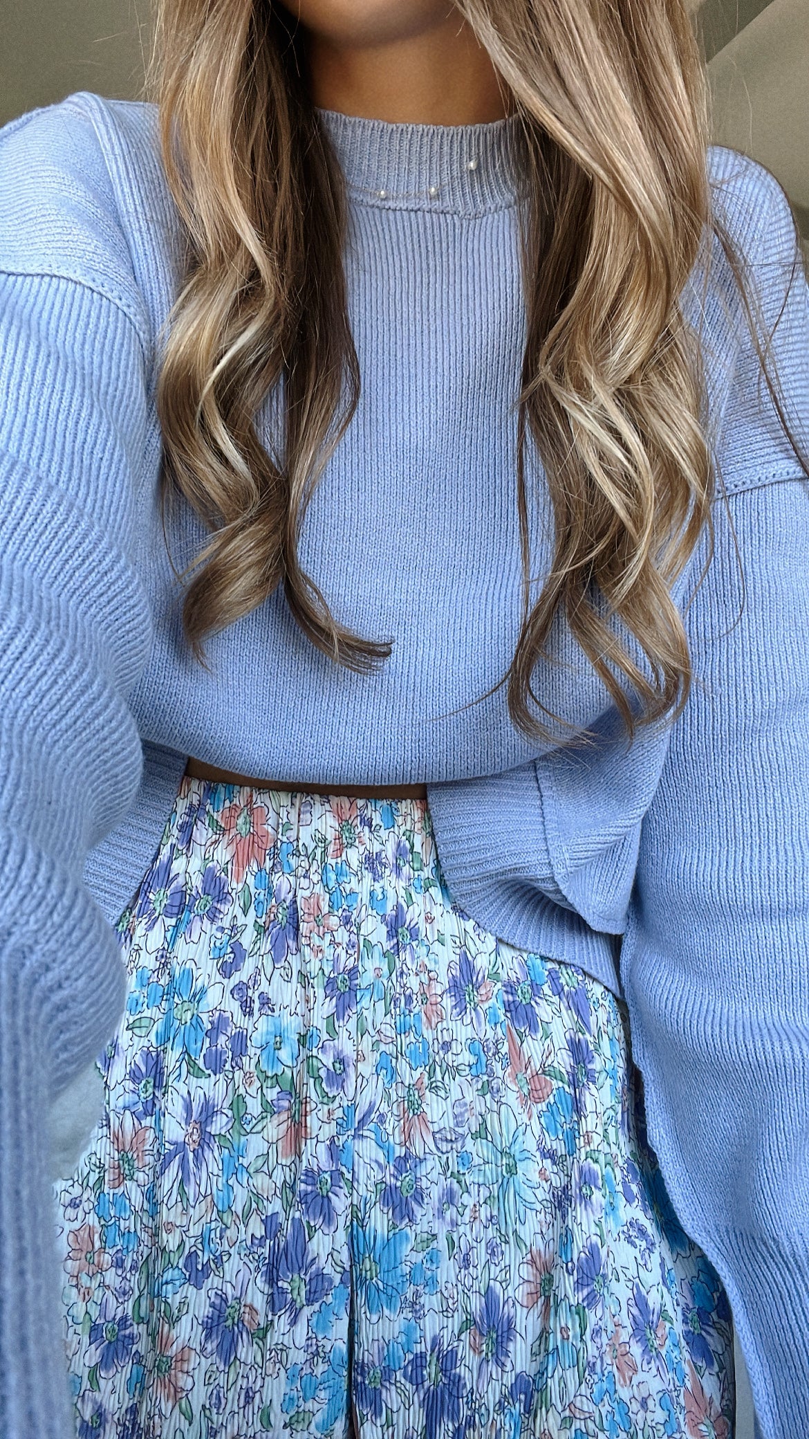 CRUEL SUMMER KNIT - PERIWINKLE