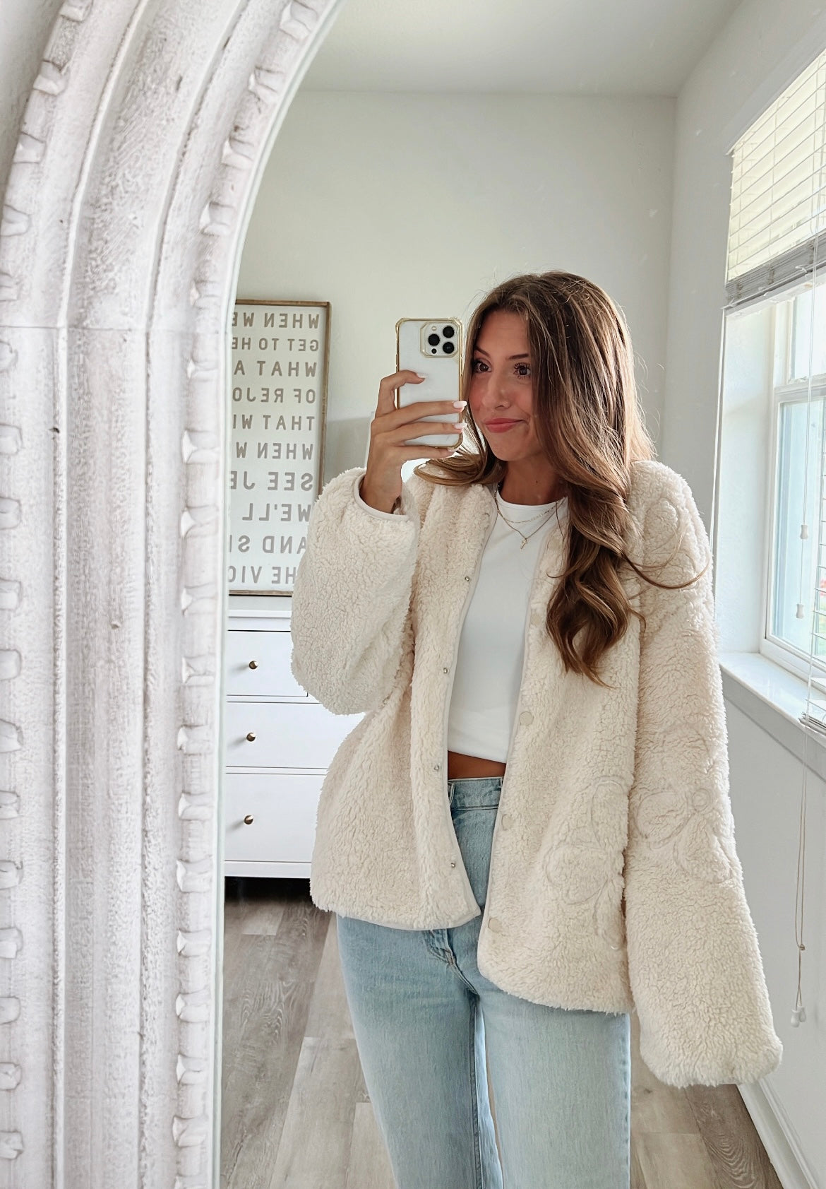 FLOWER TEDDY JACKET