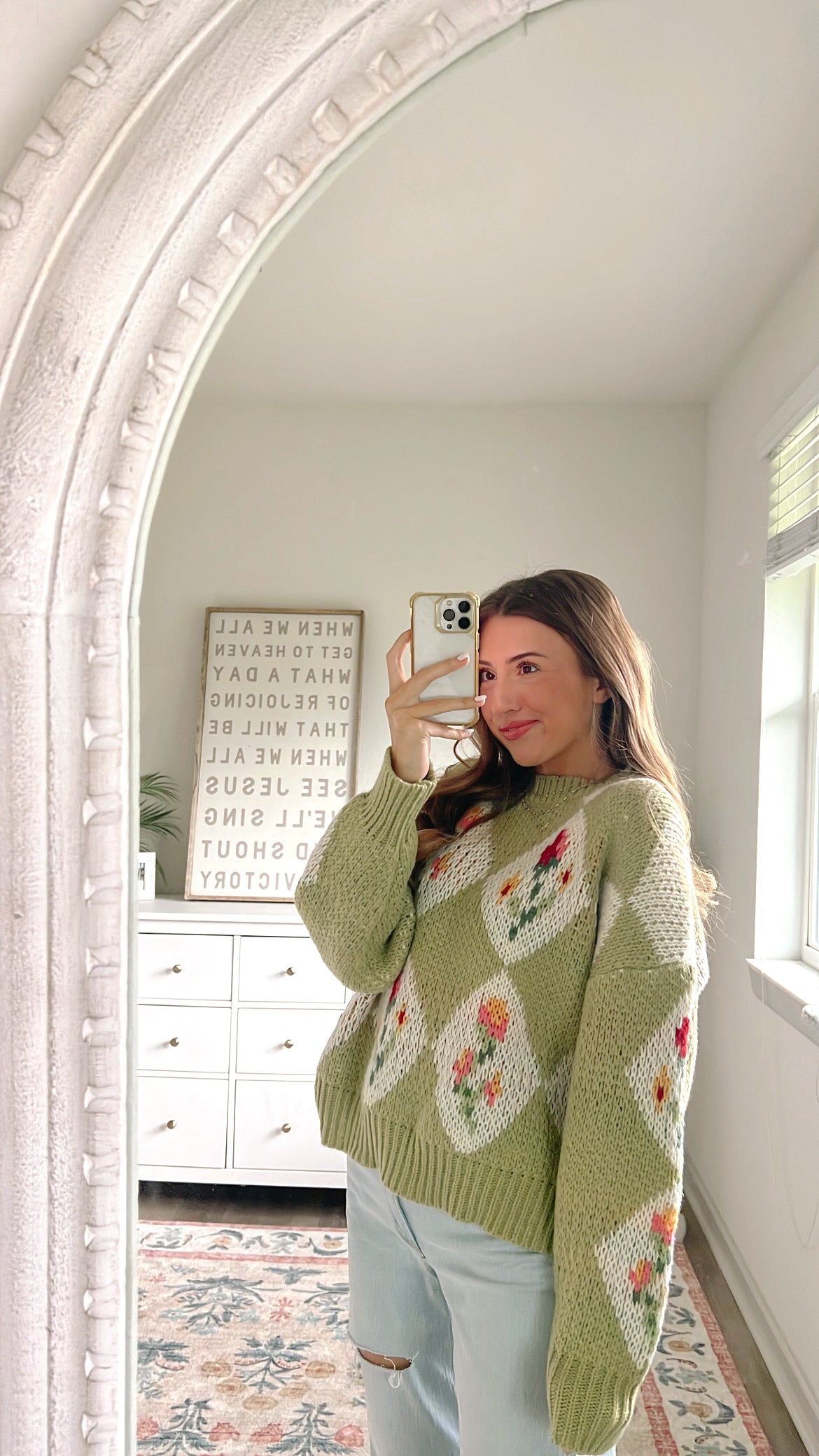 OUT OF THE WOODS VINTAGE KNIT - GREEN