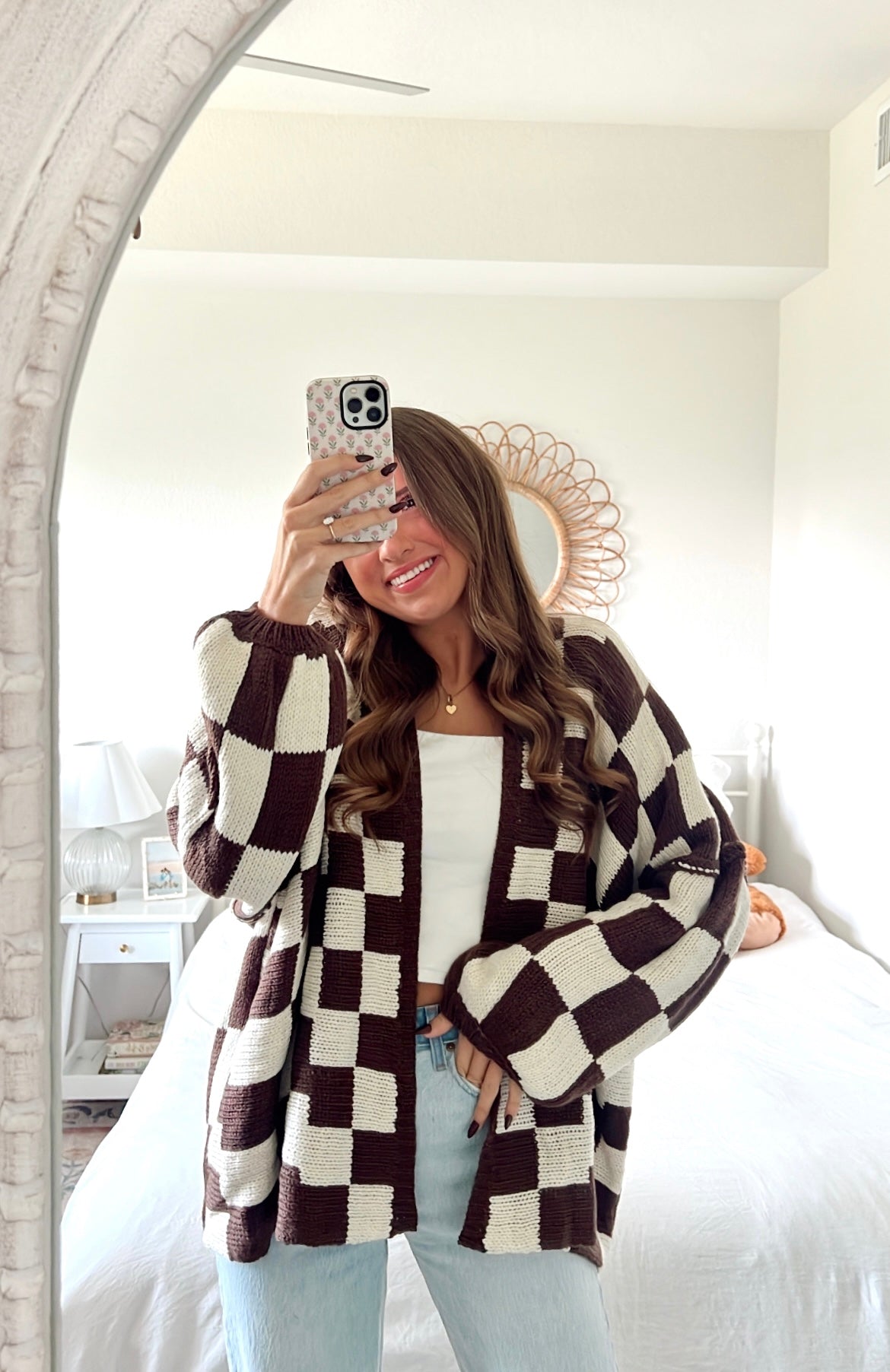 LOLA CARDIGAN - CHOCOLATE BROWN