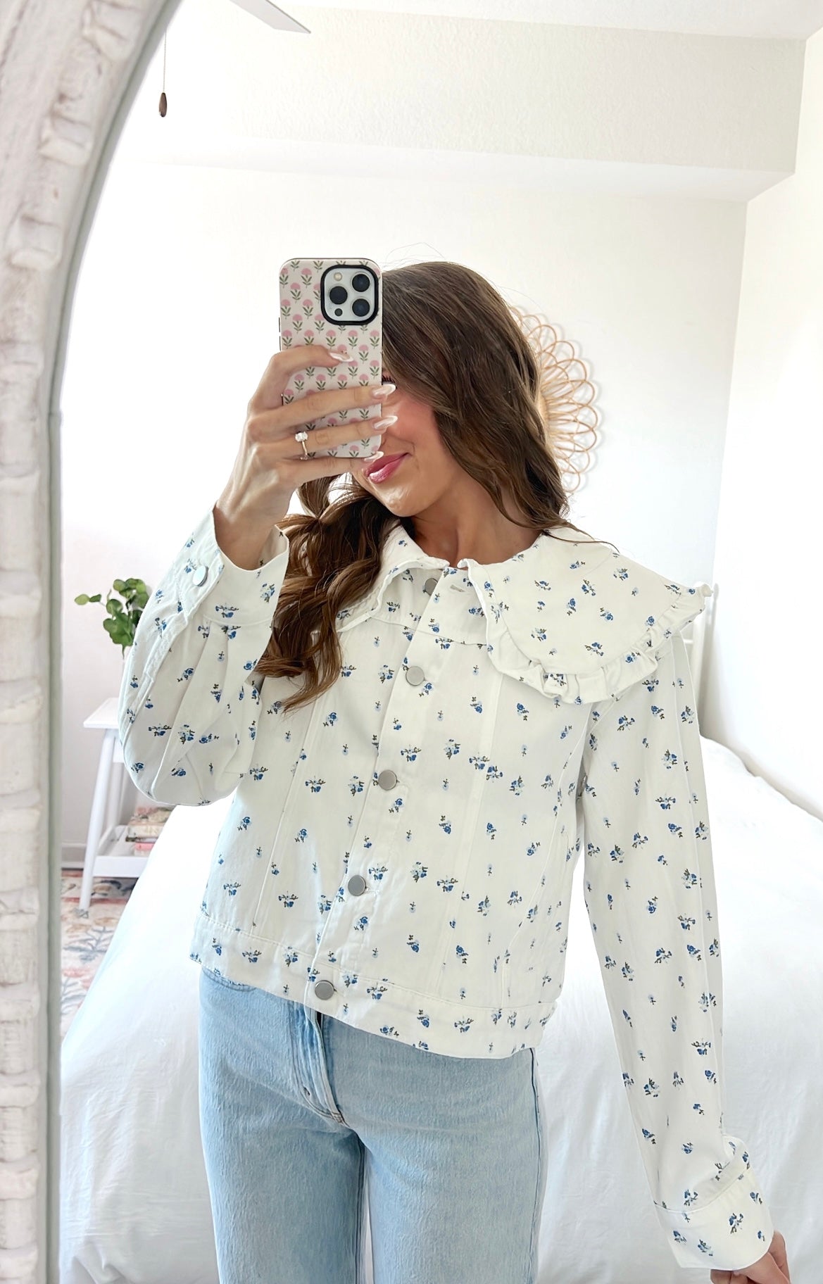 BLUE BELL RUFFLED JEAN JACKET