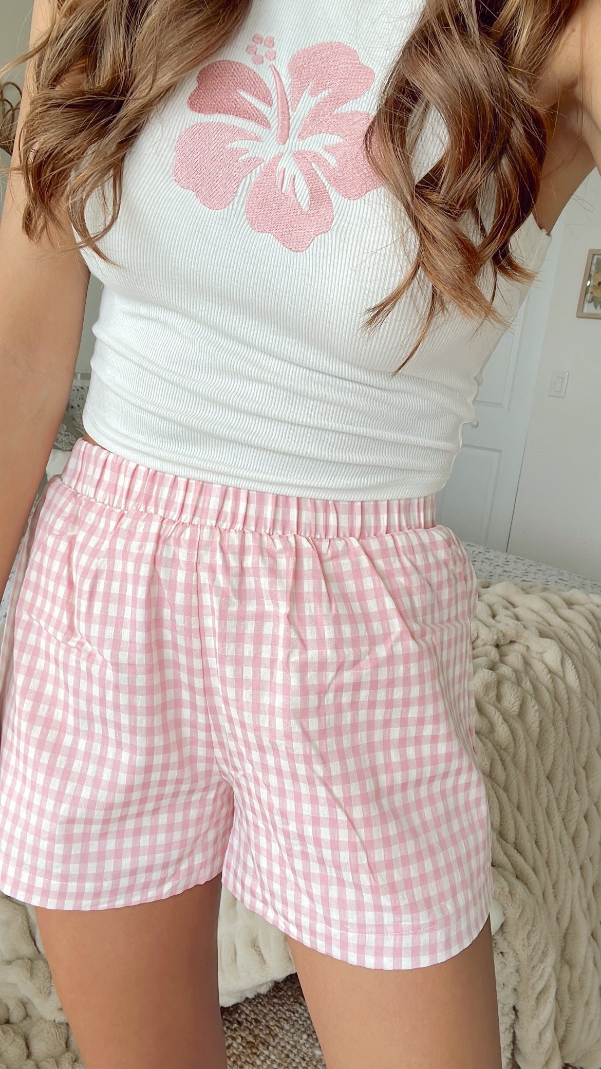 CAMI BOXER SHORT - PINK