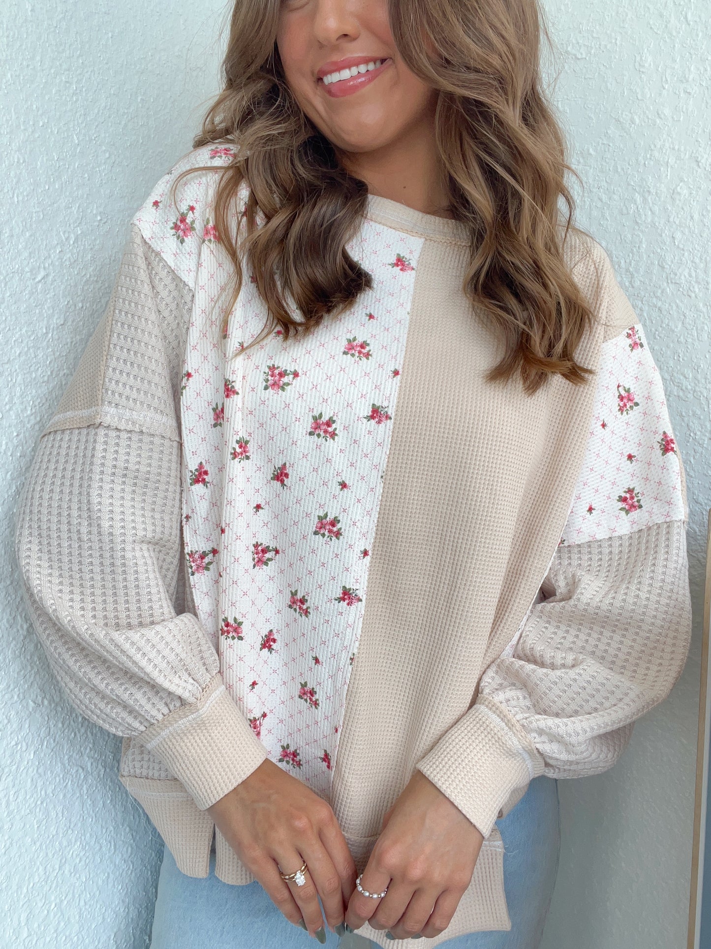 FLEURISH PATCH CREWNECK