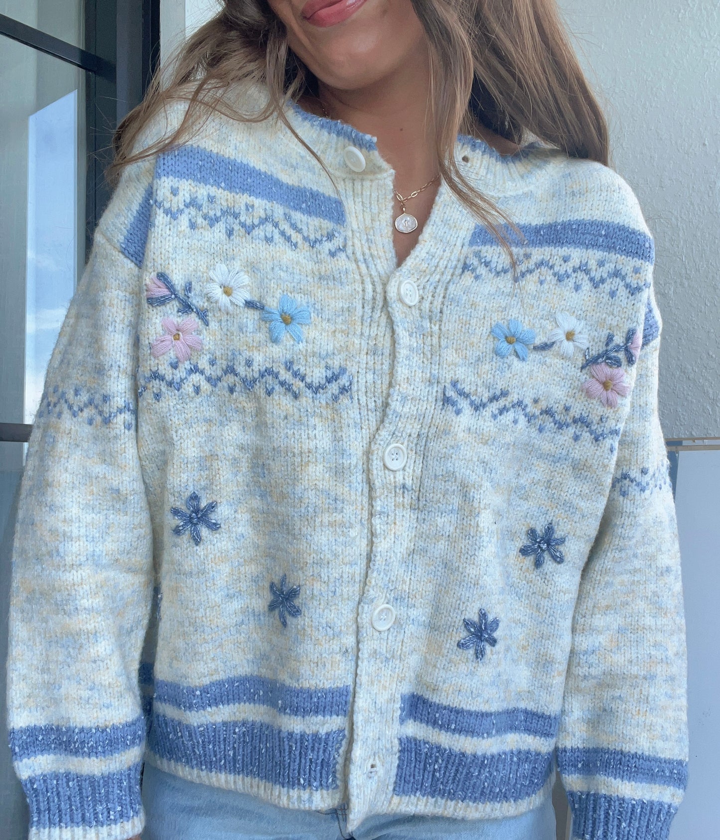 JADE FLORAL CARDIGAN