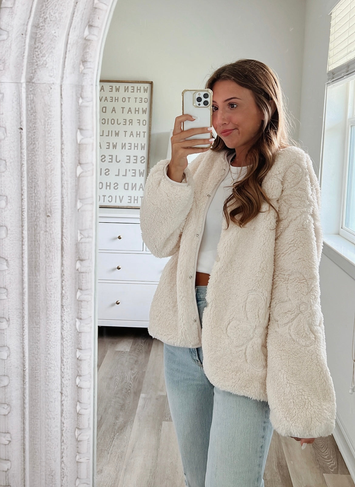 FLOWER TEDDY JACKET
