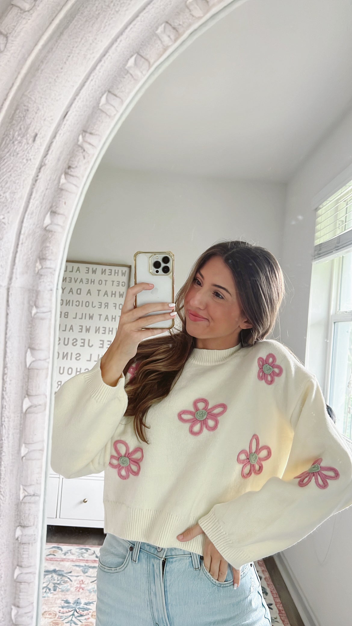 FLOWER POWER KNIT TOP