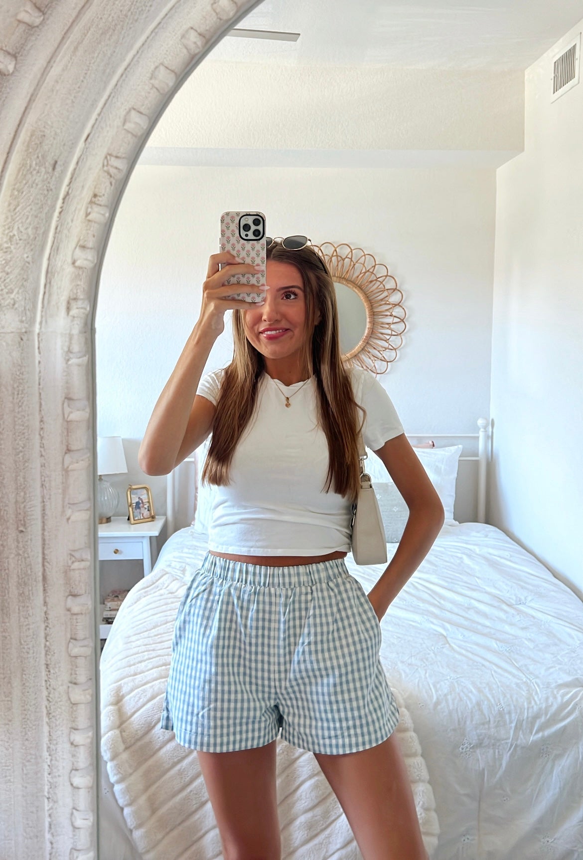 CAMI BOXER SHORTS - BLUE & SAGE
