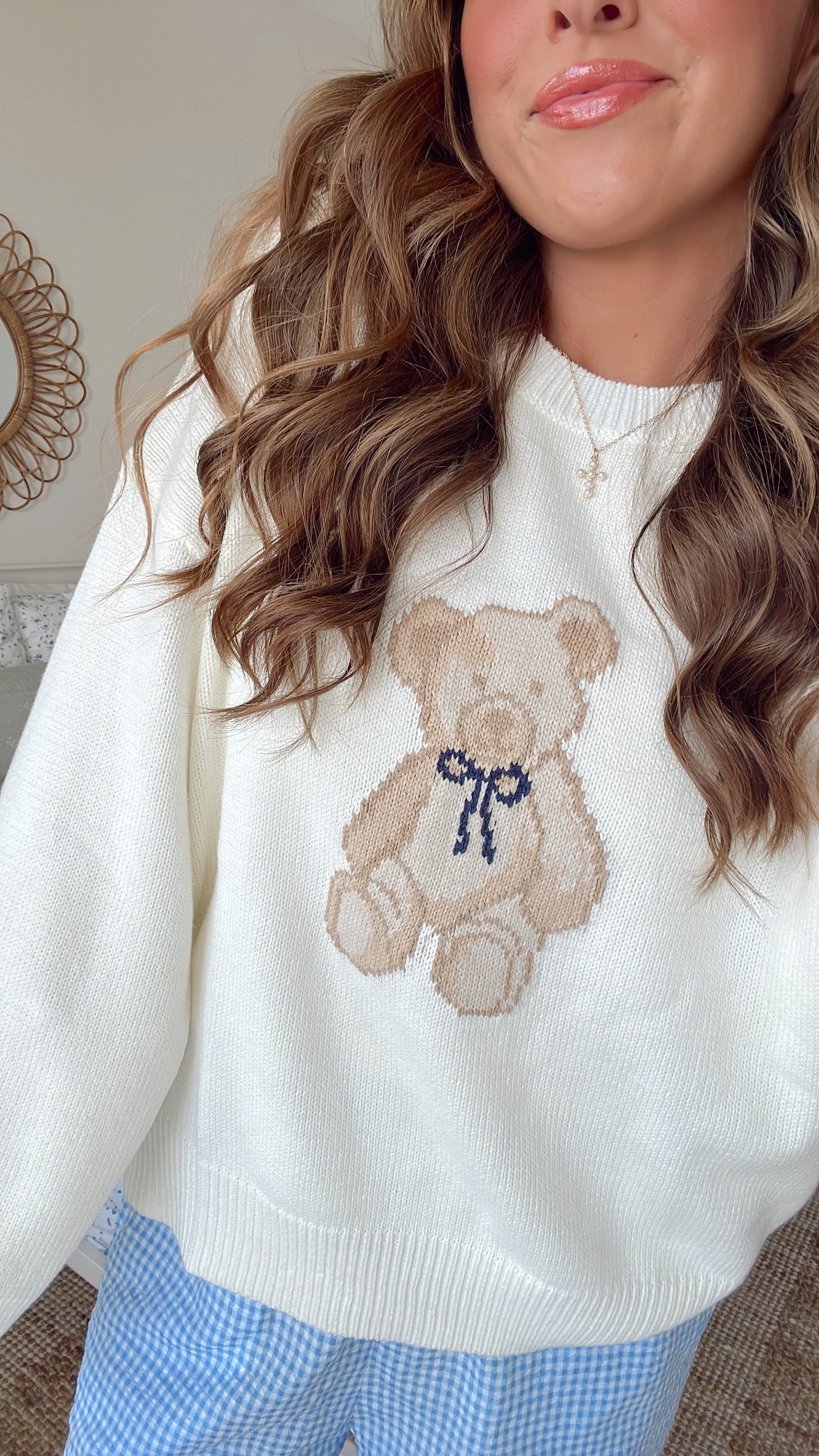 TEDDY BEAR KNIT - IVORY