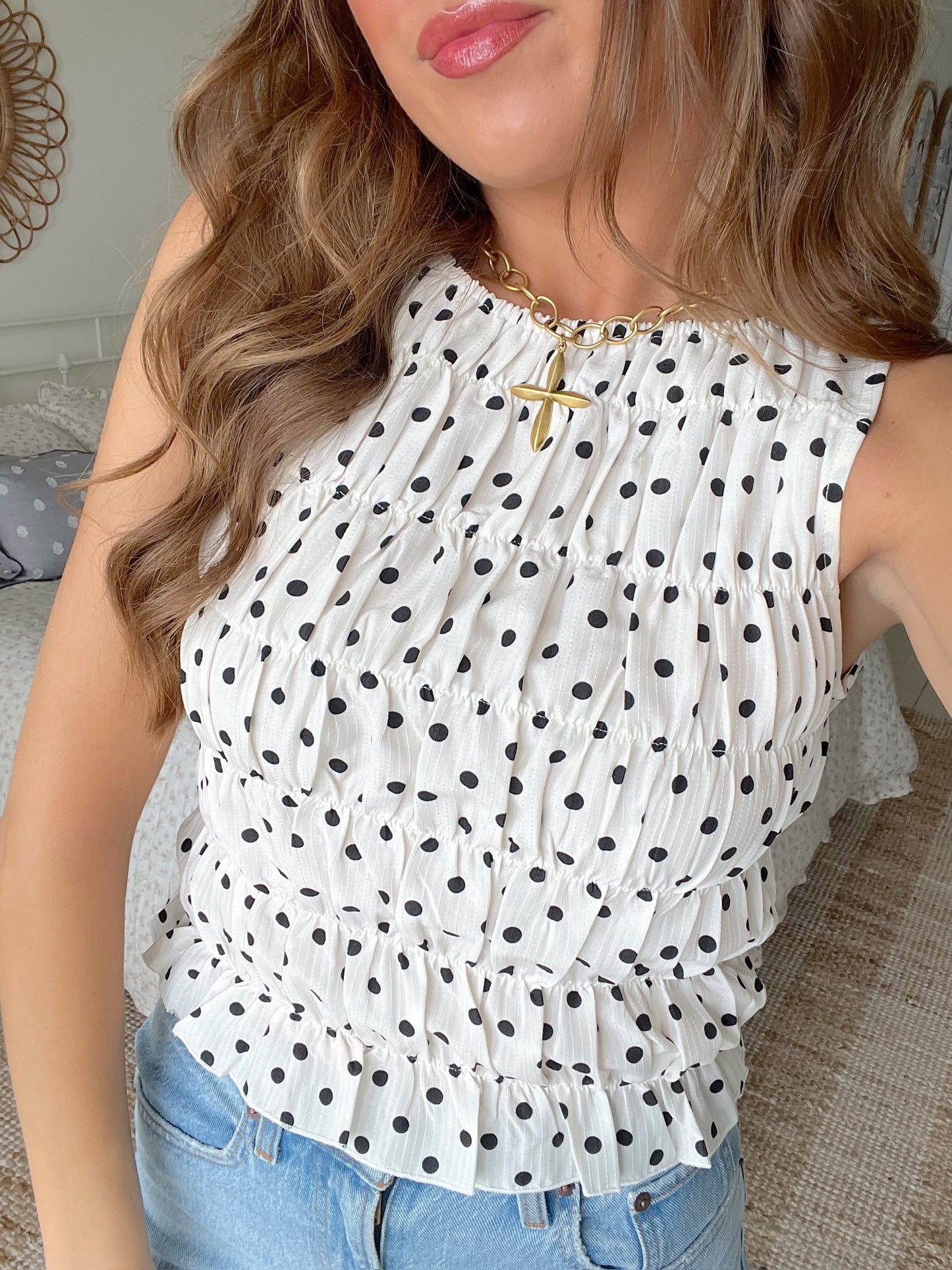 ORCHARD TANK - POLKA DOT