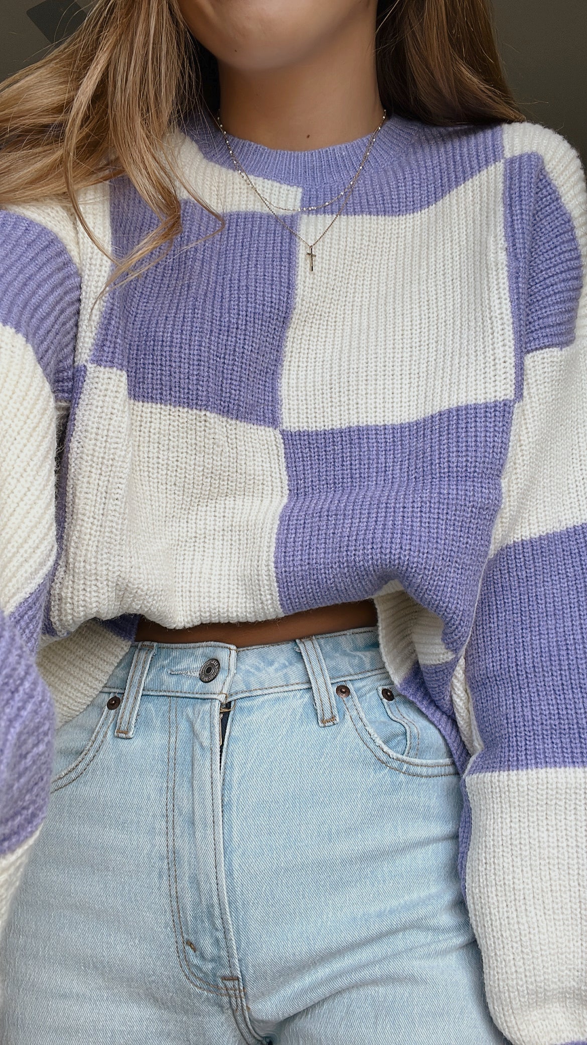 LAVENDER HAZE KNIT TOP