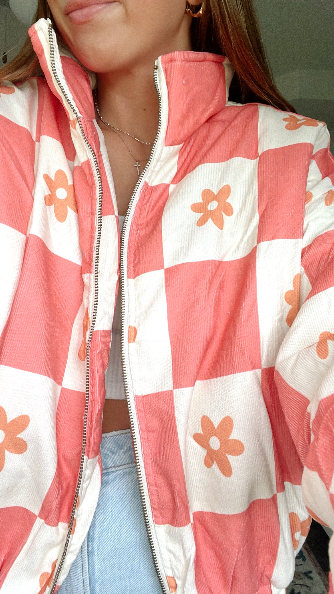 PEACH RETRO PUFFER