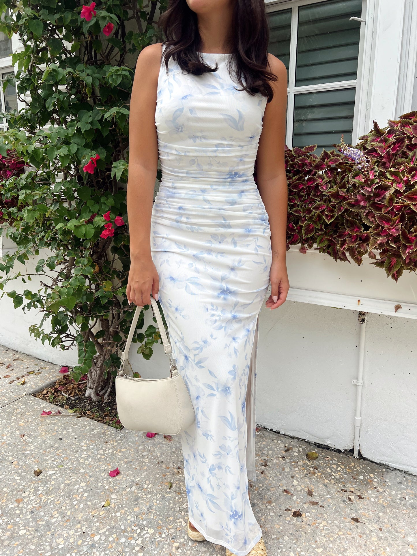 MALIBU SKY BODYCON MIDI DRESS