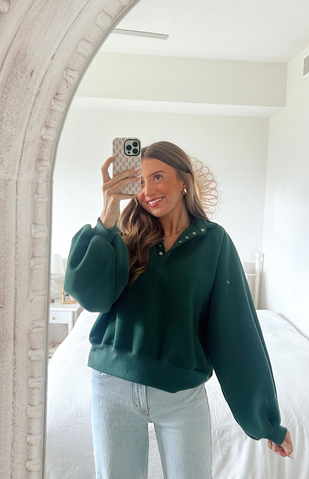 SUNDAY PULLOVER - EMERALD GREEN