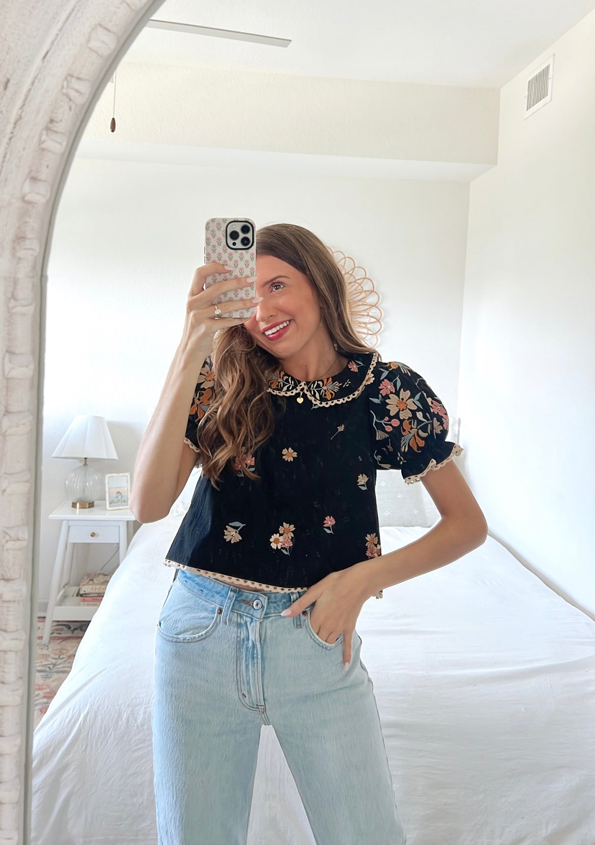 CASSIE POPLIN TOP