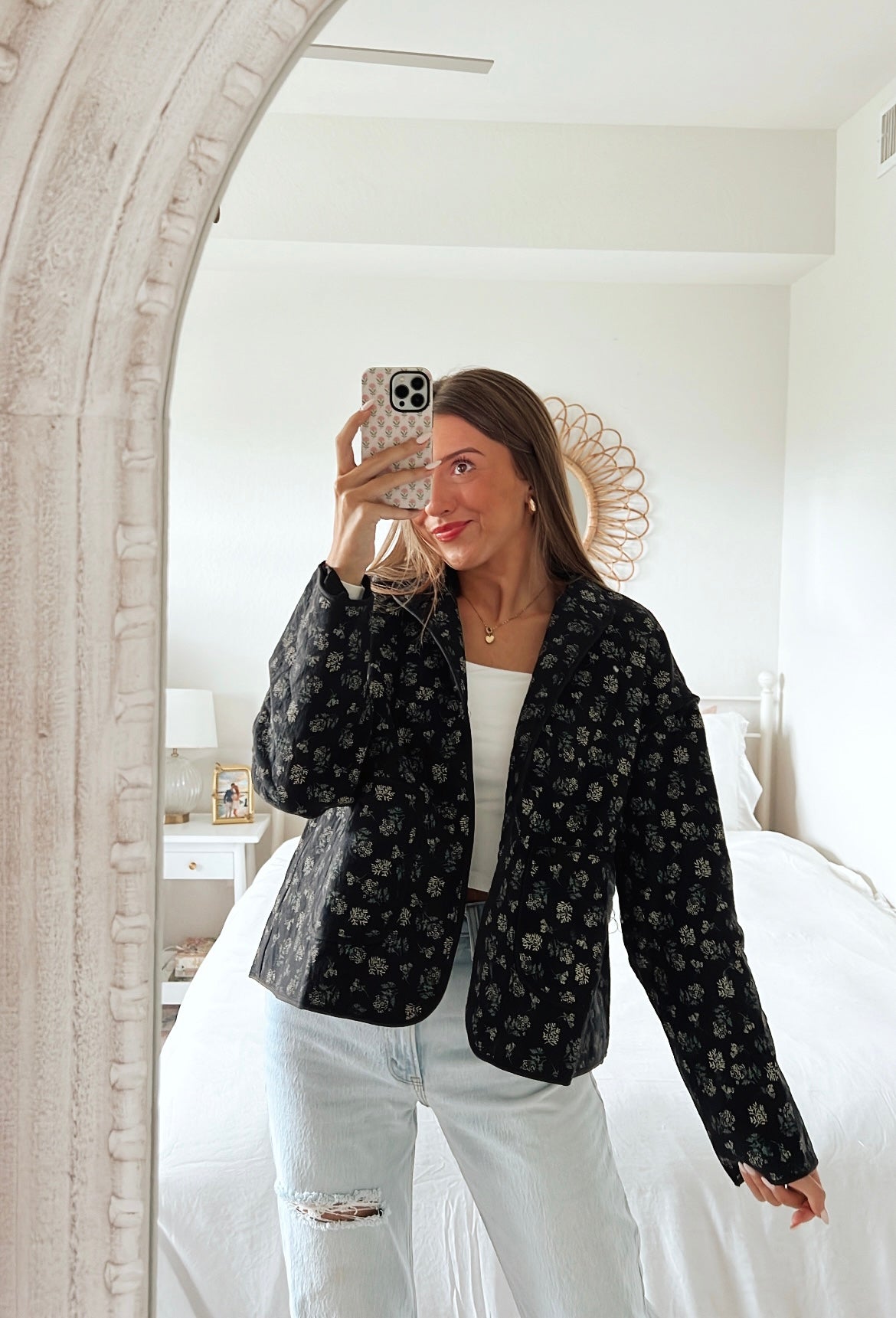 BRANDI FLORAL QUILTED JACKET