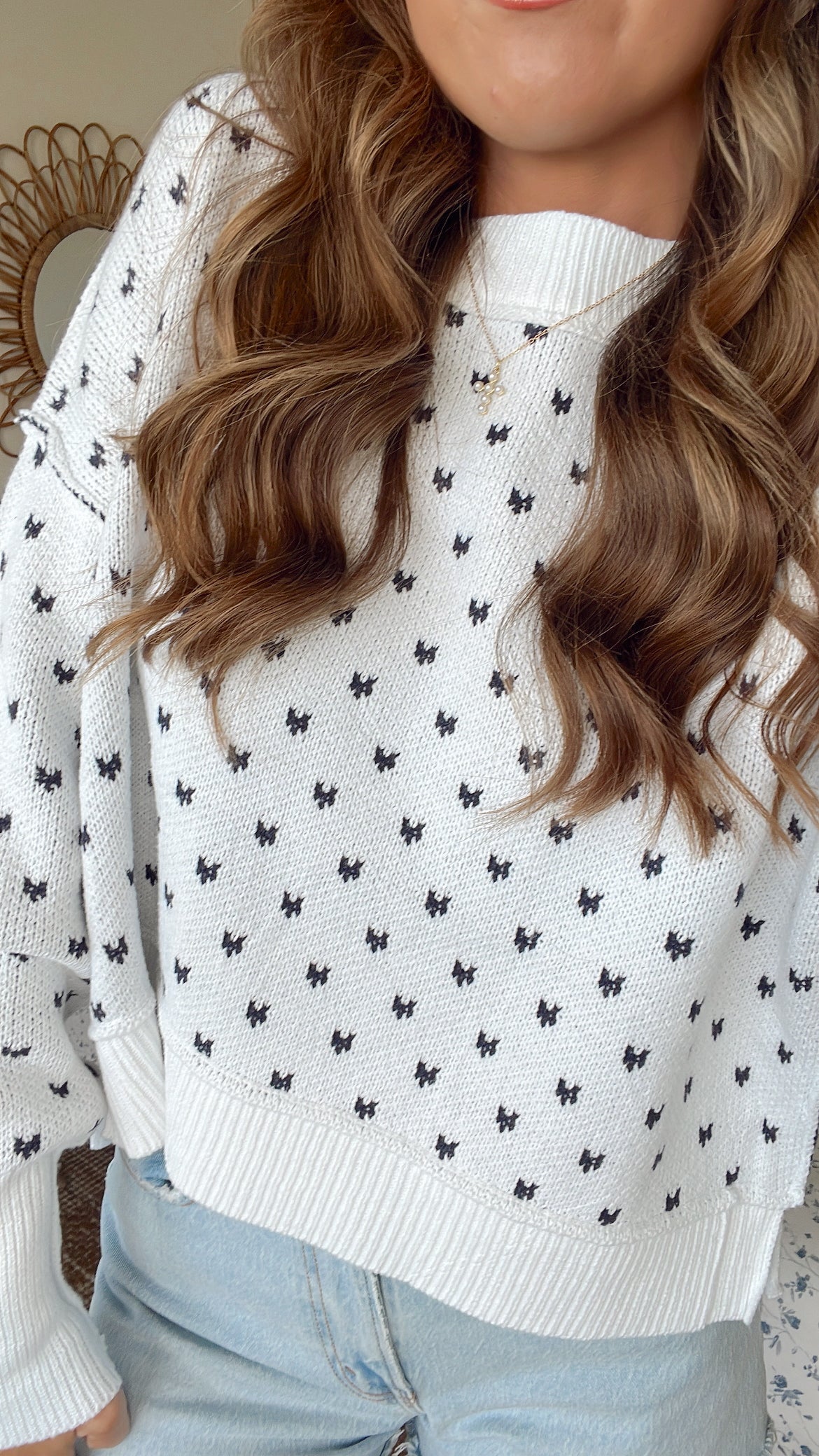 AMERICA'S SWEETHEART KNIT - NAVY & IVORY