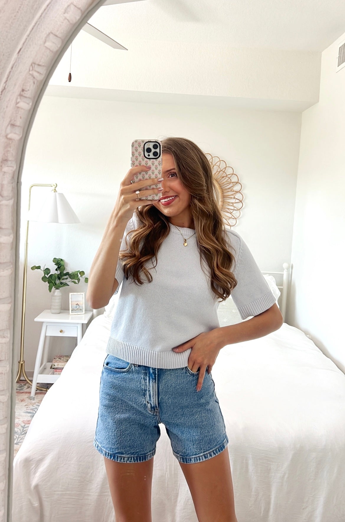 POWDER BLUE SWEATER TOP